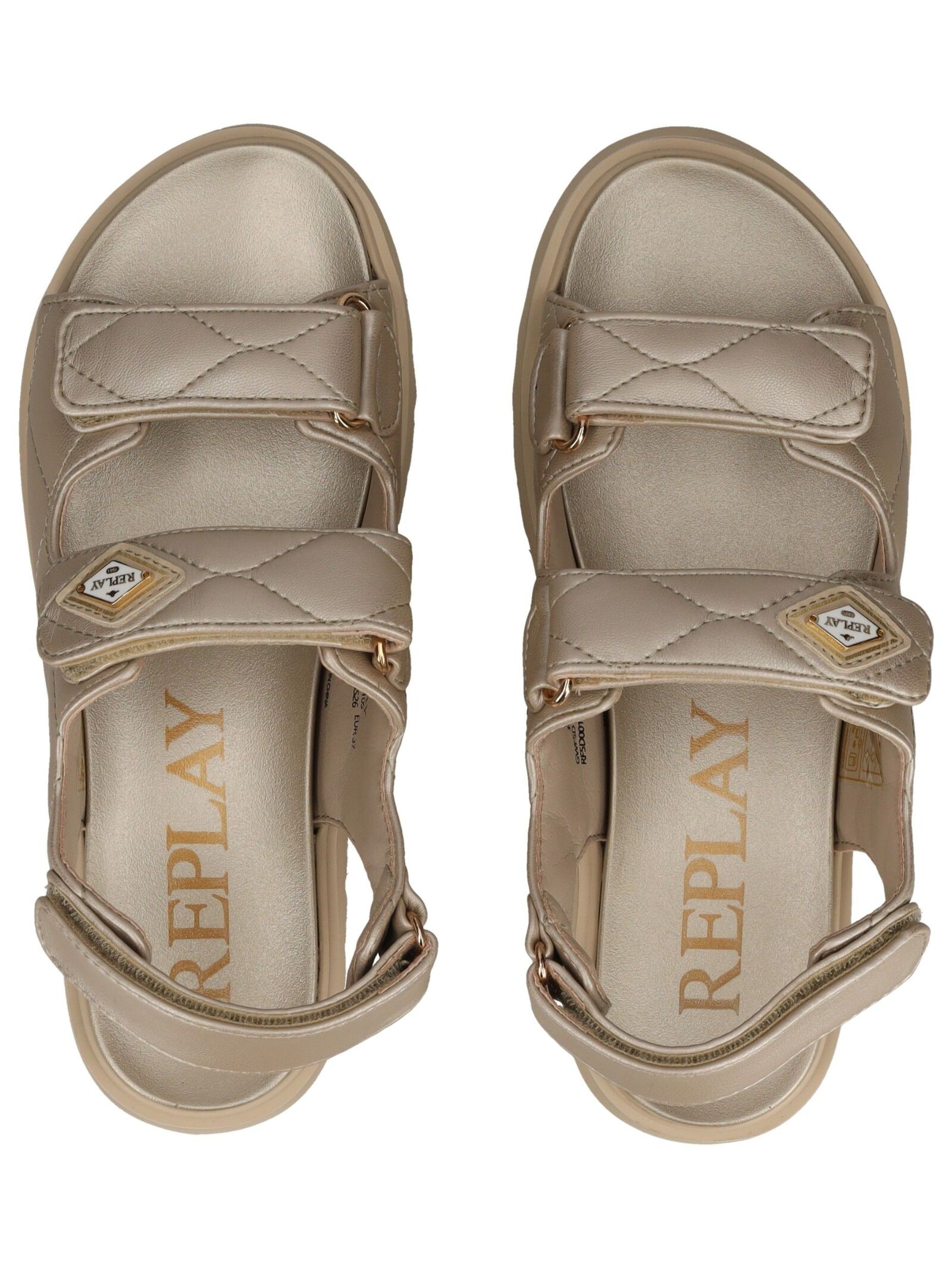 Replay Plateausandaletten »Replay Sandalen Lederimitat«