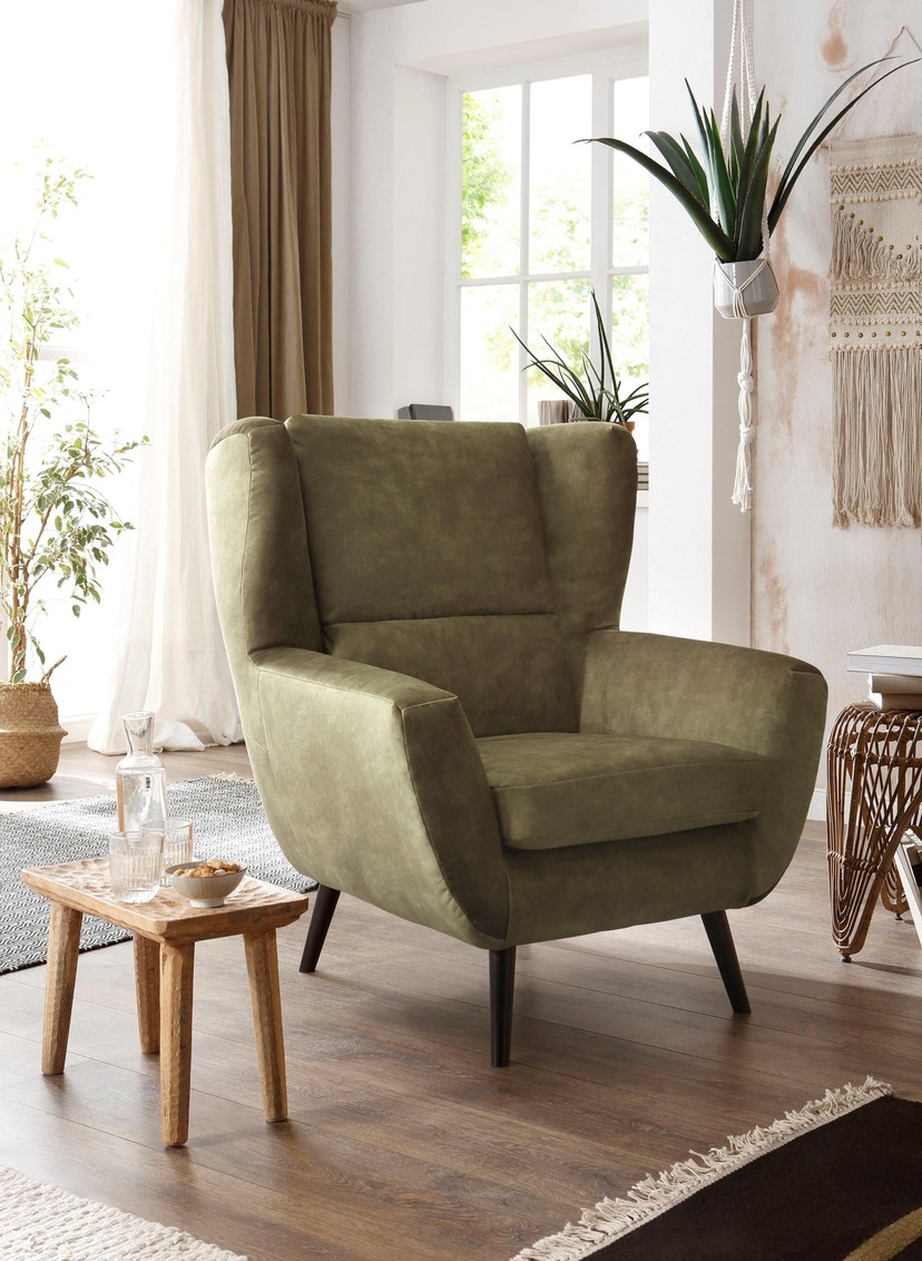 ATLANTIC home collection bestellen Sessel »Kimmy«, mit im Raum Sitzkomfort frei hoher stellbar, auf Chenille-Bezug, Rechnung