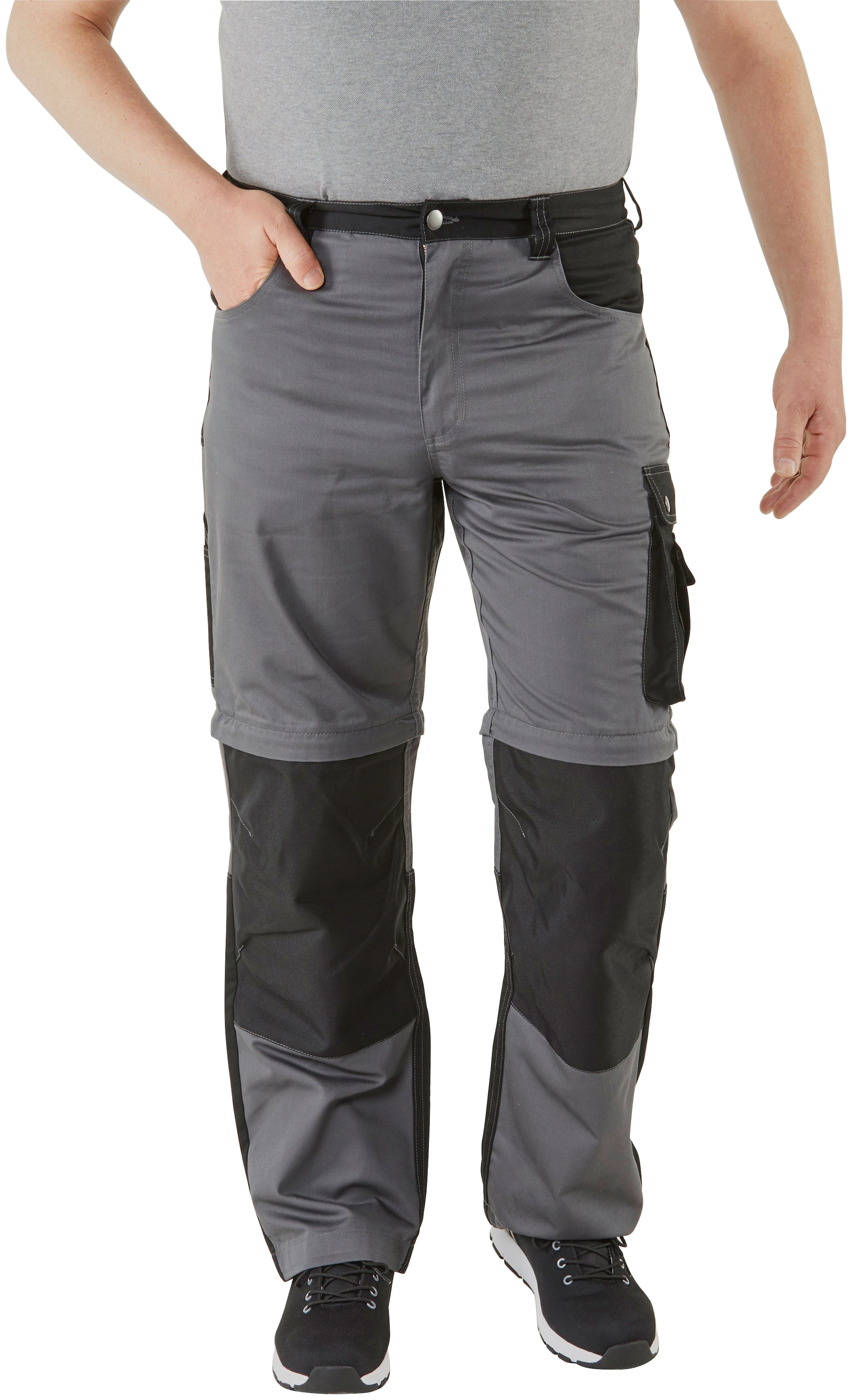 Northern Country Arbeitshose »Worker«, (verstärkter in Arbeitshose Beinverlängerung Kniebereich, mit online kaufen einem Zipp-off möglich, 8 Taschen), lange und Funktion: Shorts