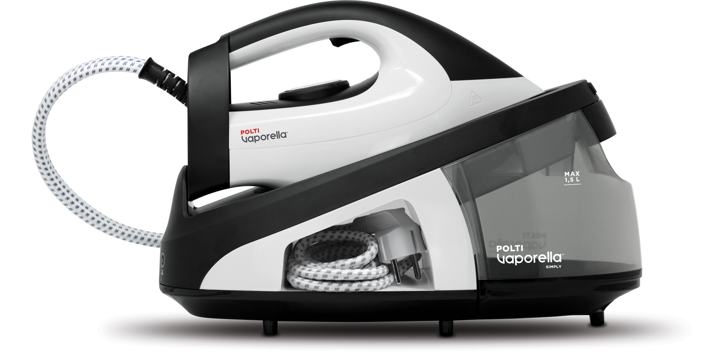POLTI Dampfbügelstation »VAPORELLA Simply VS20.20« 1.500 ml Wassertank weiß / grau