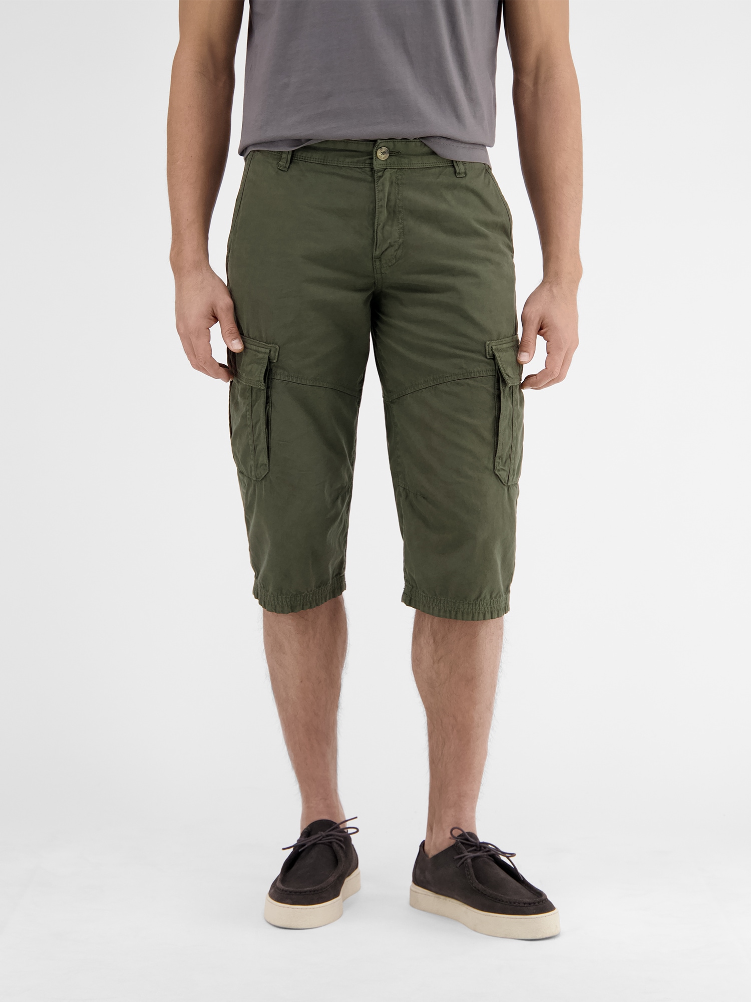 LERROS Bermudas »Cargo-Longbermuda« DEEP OLIVE 31 - Normalgrößen Normalgrößen 31 Cargobermuda, lang geschnitten