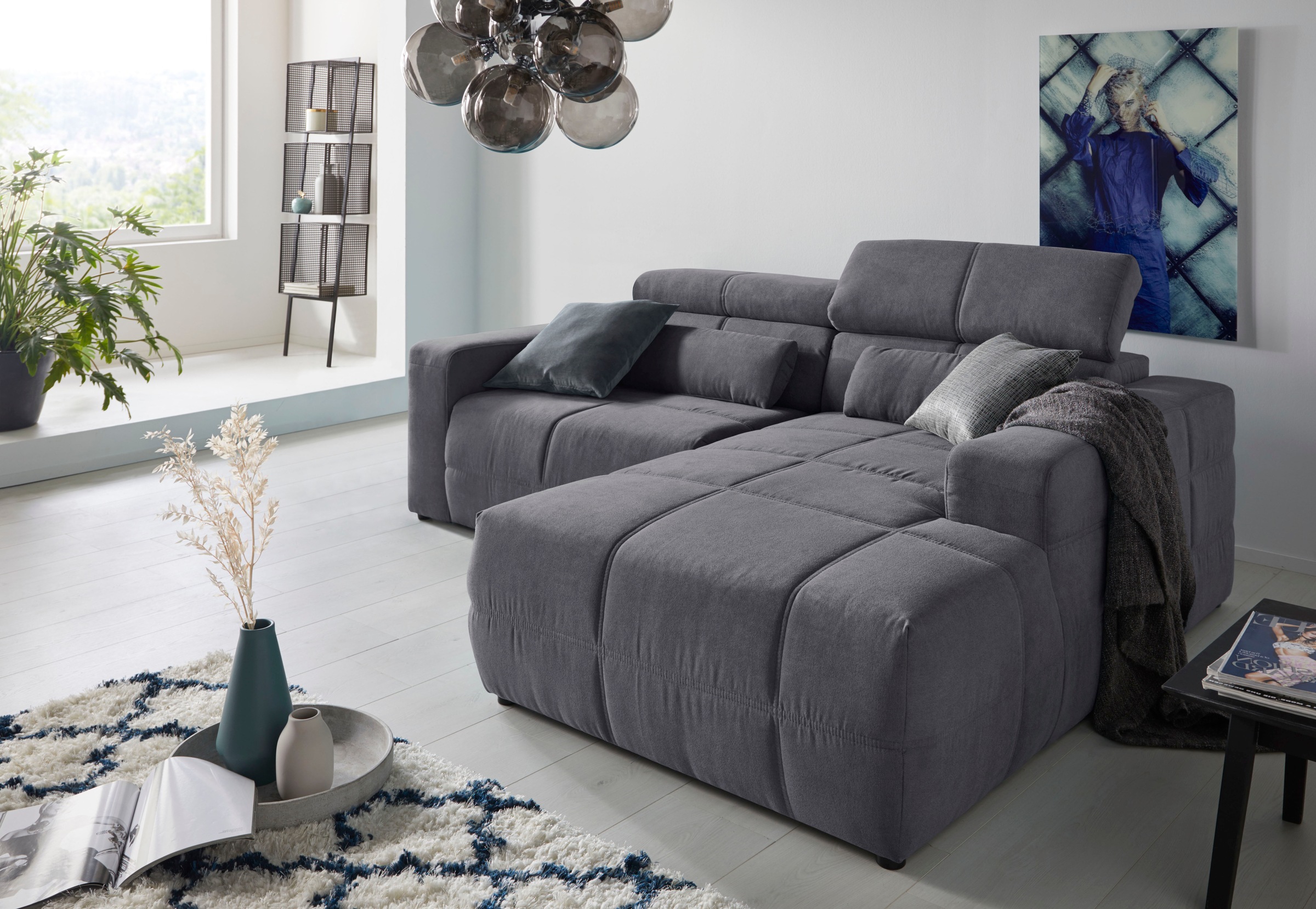 DOMO collection Ecksofa »Brandon kleine Ausführung B/T/H: 214/100/80 cm«, M günstig online kaufen
