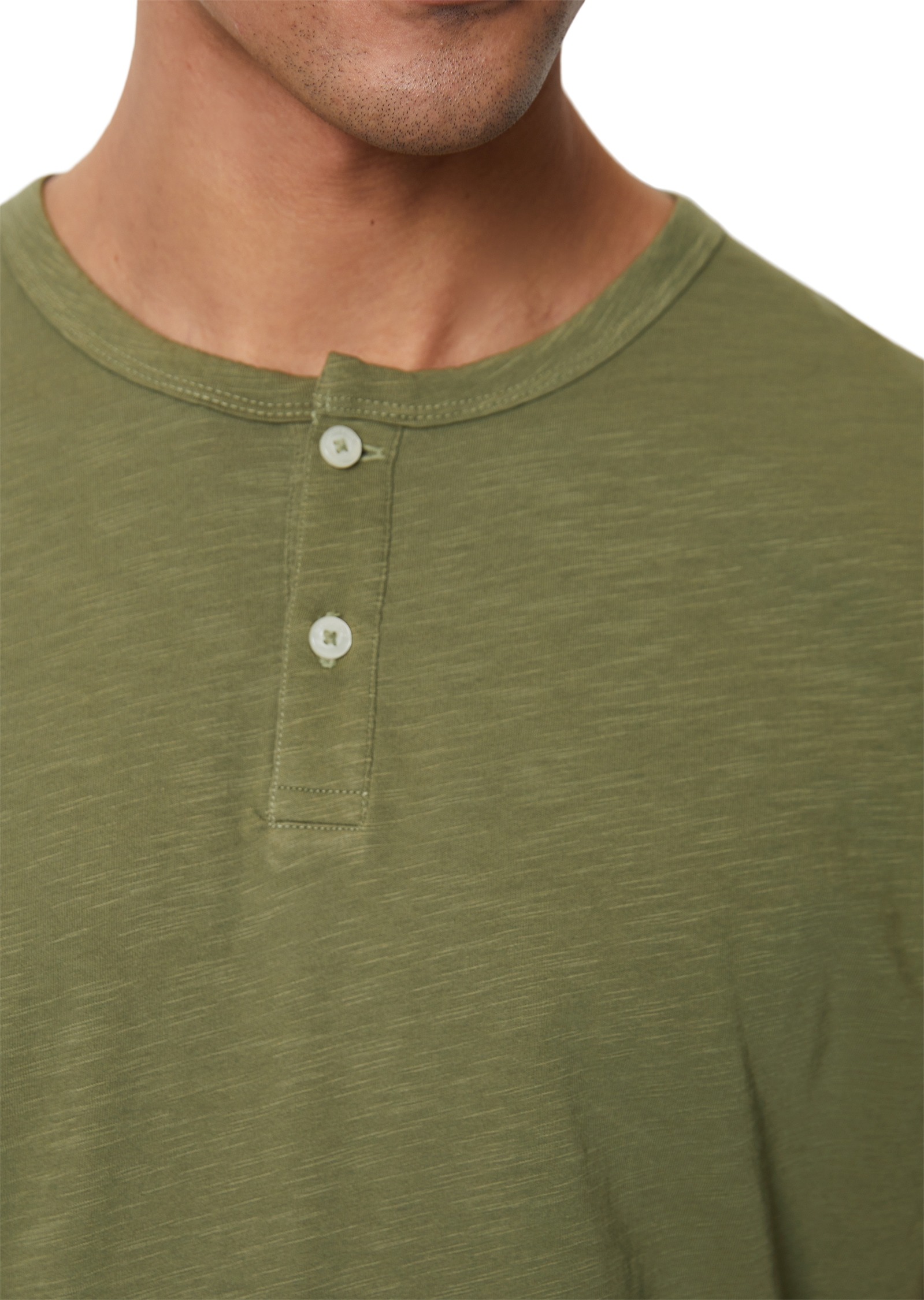 Marc O'Polo Henleyshirt, mit Knopfleiste vorne