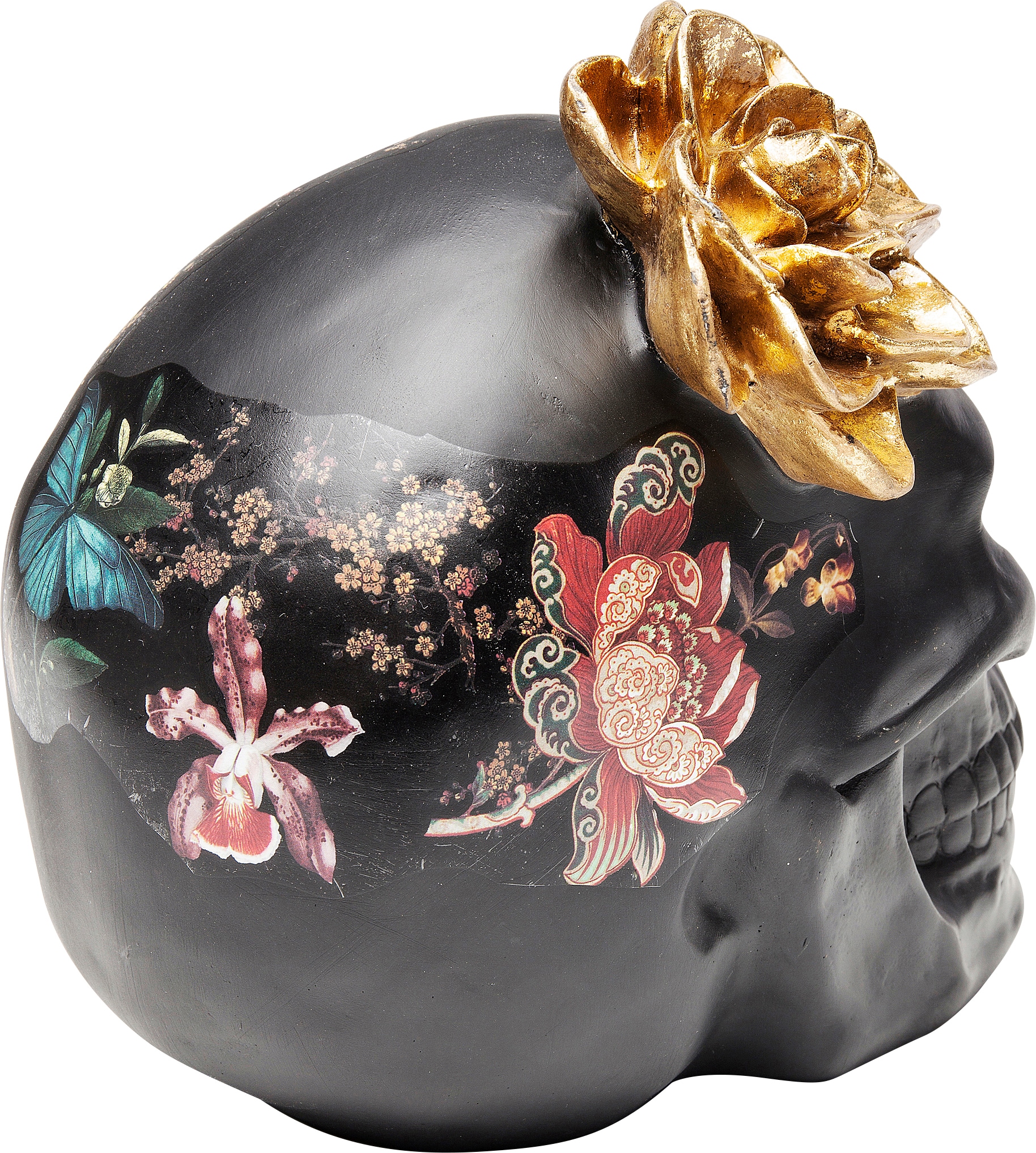 Kare Design Dekoobjekt »Flower Skull 22cm«