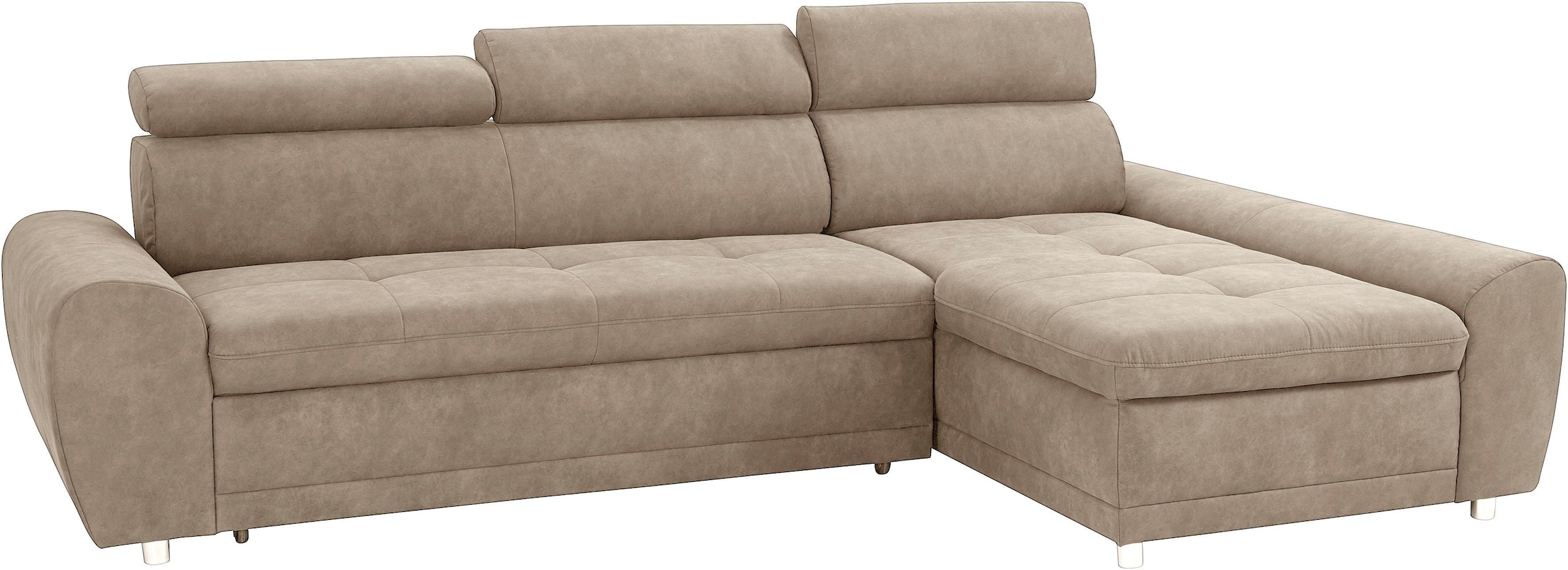 sit&more Ecksofa »Riva L-Form«, inklusive Kopteilverstellung, wahlweise mit Bettfunktion