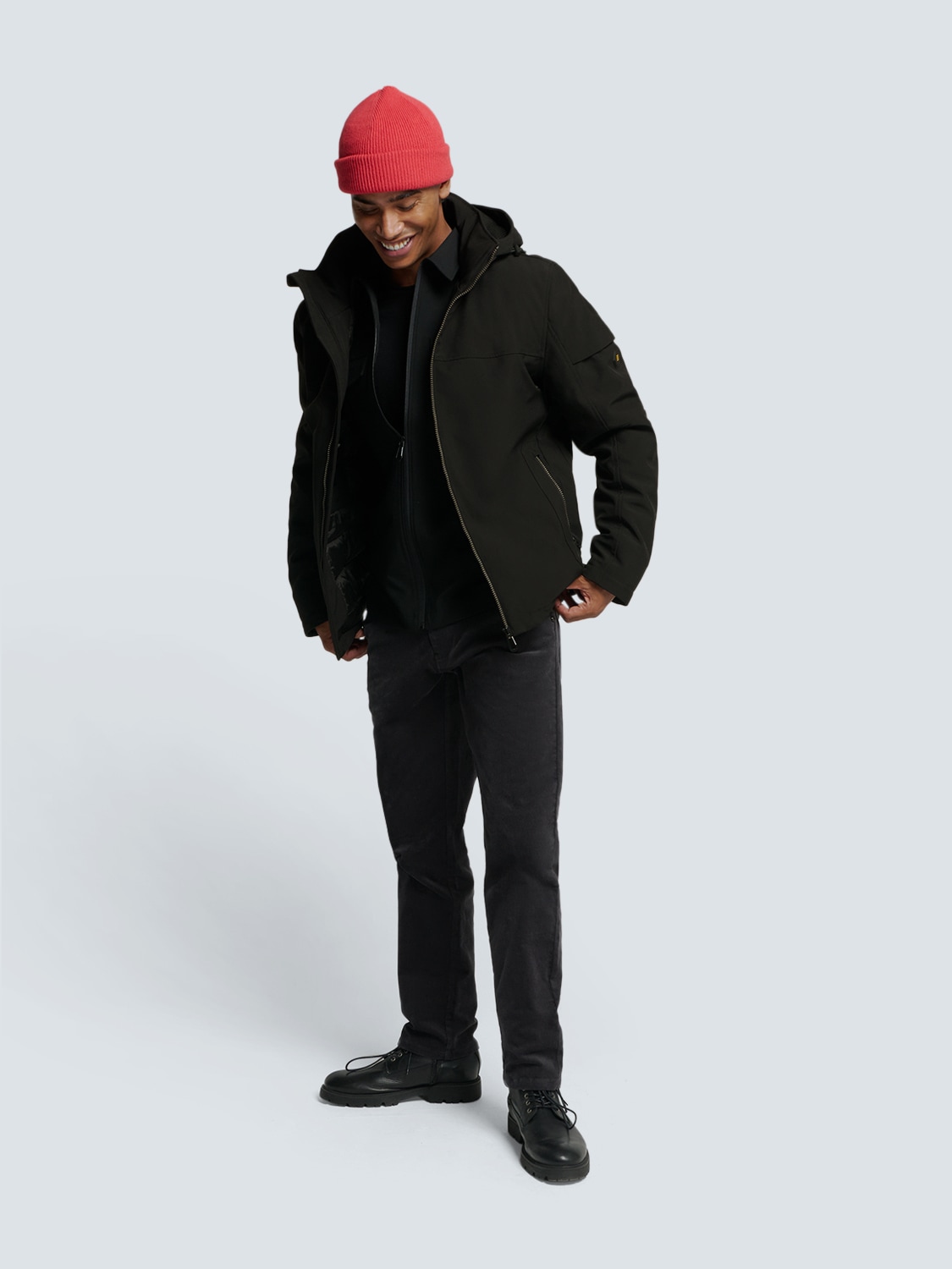 NO EXCESS Softshelljacke »No Excess Softshell-Kapuzenjacke«