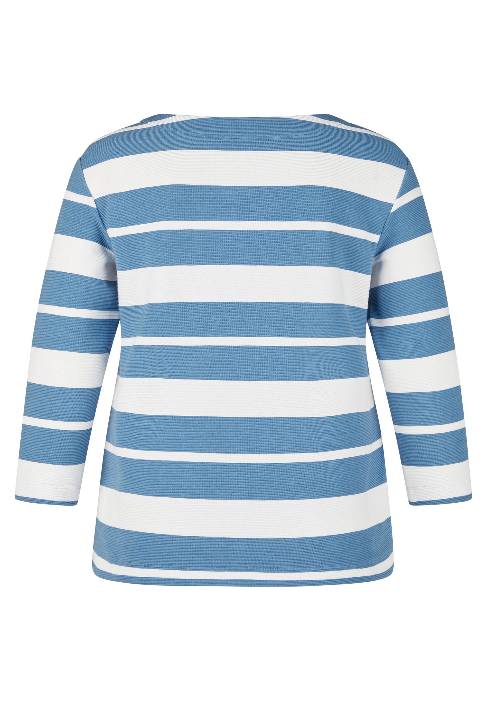 Rabe 3/4-Arm-Shirt, Sommershirt mit Streifen und Glitzersteinen, Druck