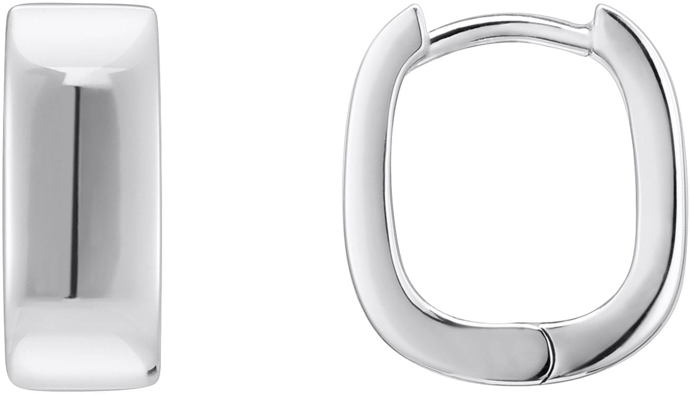 THOMAS SABO Paar Creolen »Schmuck Silber 925 Ohrringe mit eckiger Form«