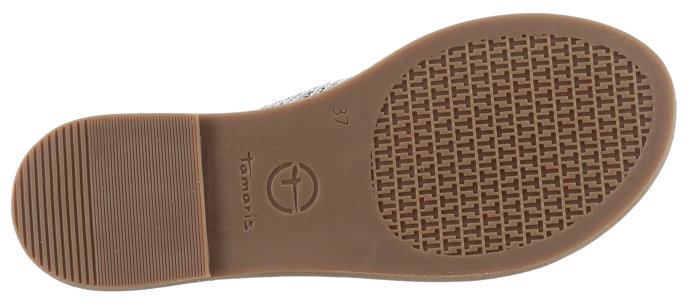 Tamaris Pantolette, Blockabsatz, Festtagsmode, Sommerschuh mit funkelnder Bandage