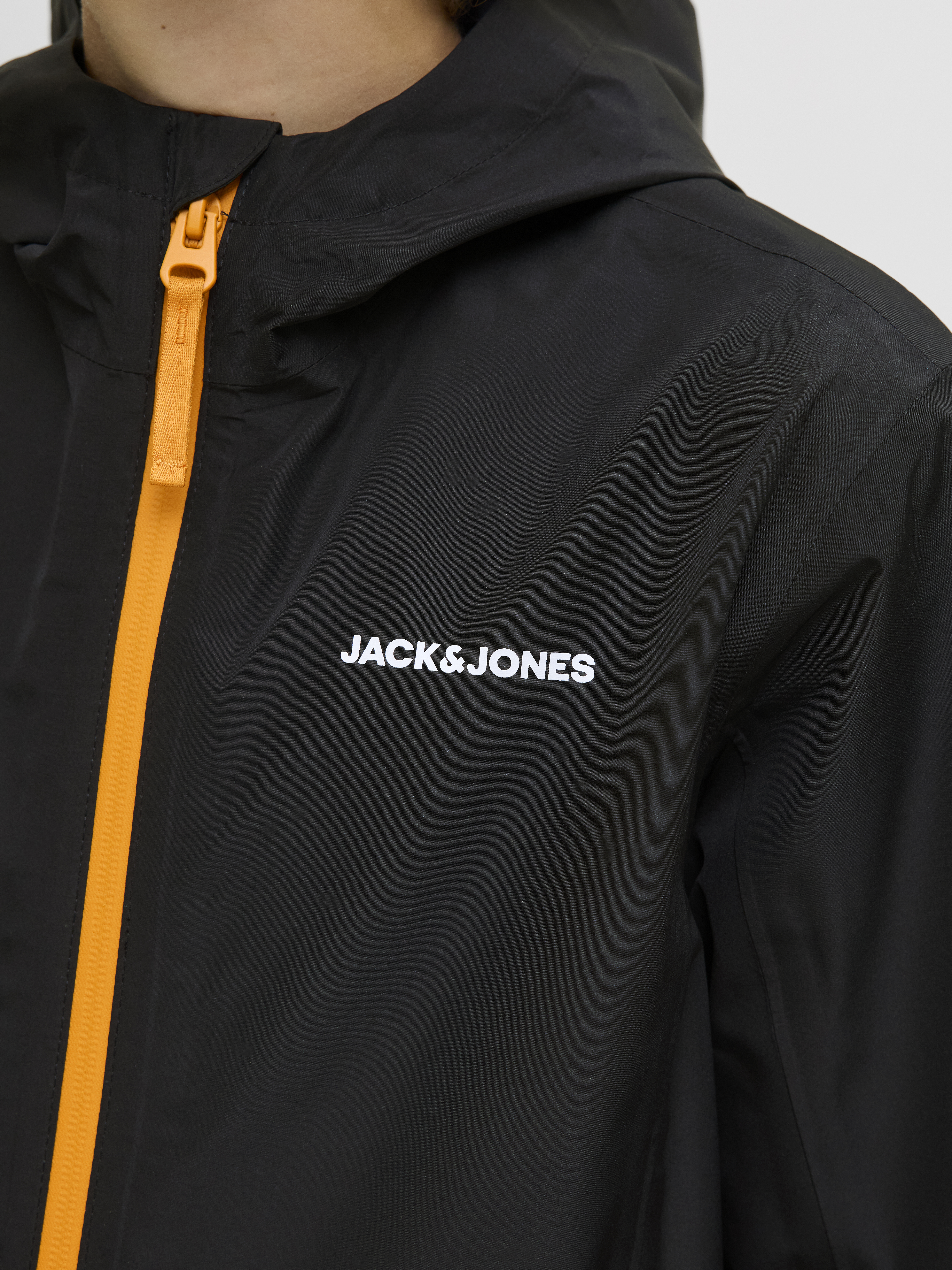 Veste De Pluie Jack & Jones Jjeflynn Junior - Capuche, Manches Longues - Pour Adolescent