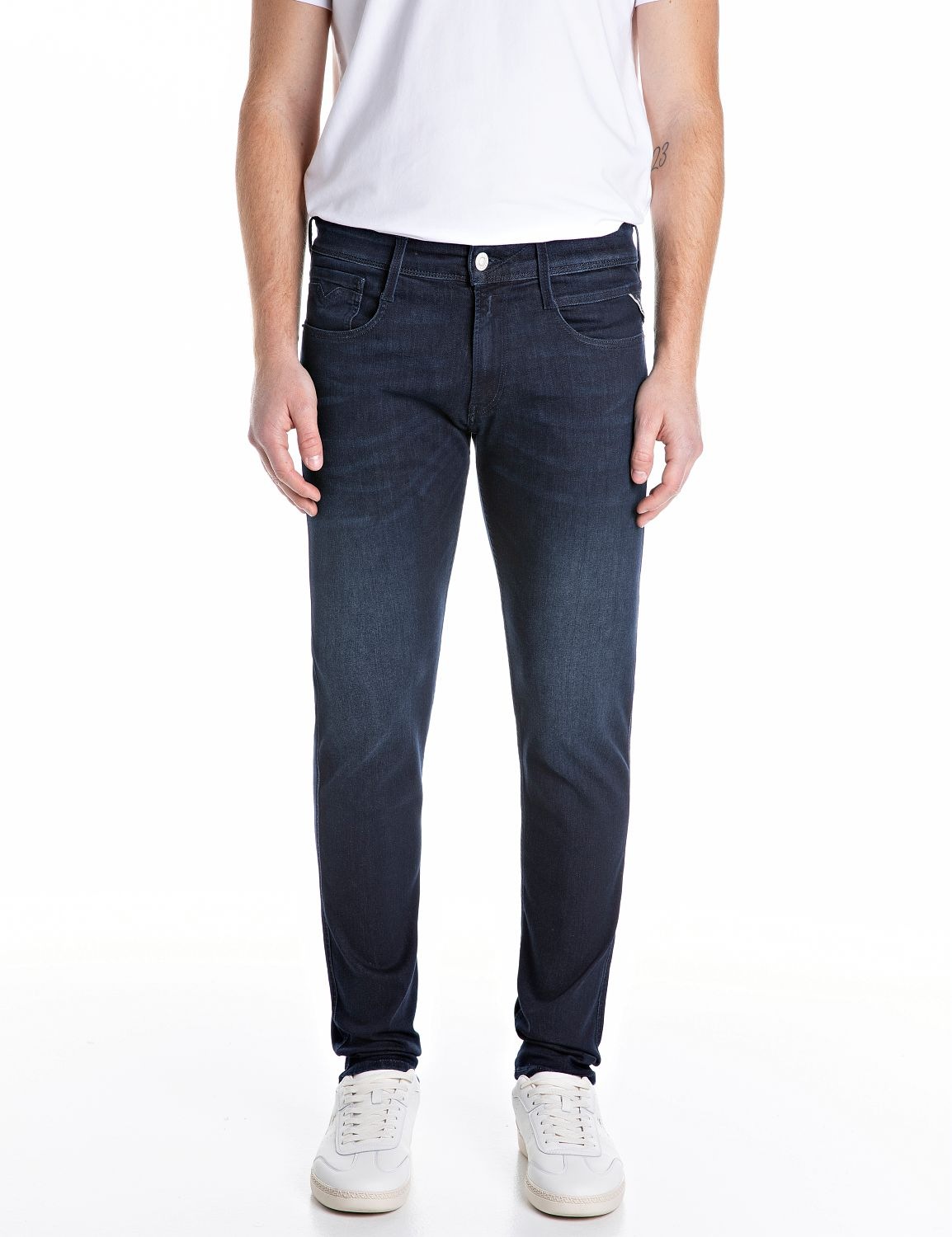 REPLAY Slim-fit-Jeans »Anbass Superstretch« elastisch dark blue 34 - Länge 30 Länge 30 34 Superstretch Jeans von Replay