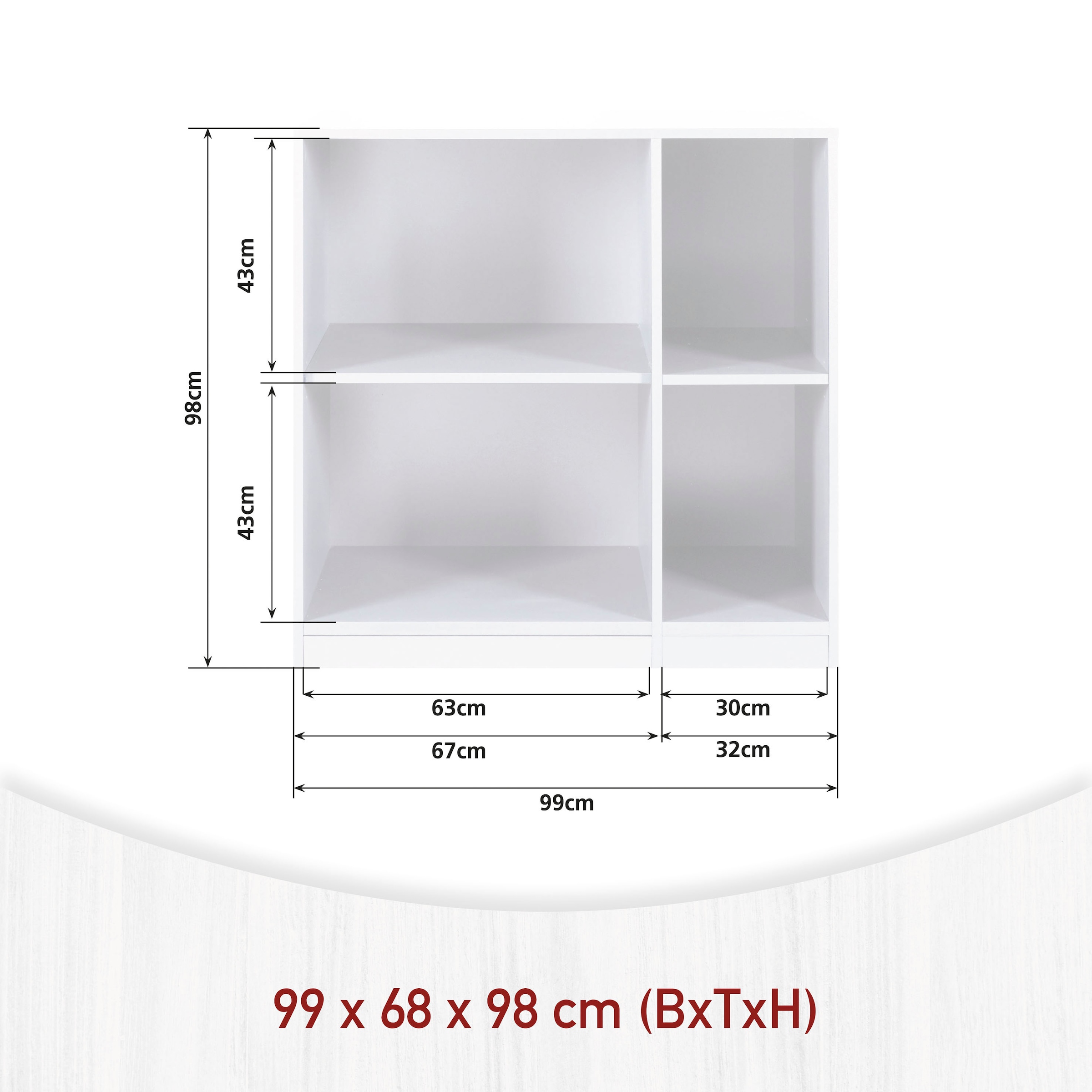 Inter Link Mehrzweckschrank-Set »Norela, Modulares Waschmaschinen-Set mit Hochschrank & Stauraum« 6 Stk. tlg.