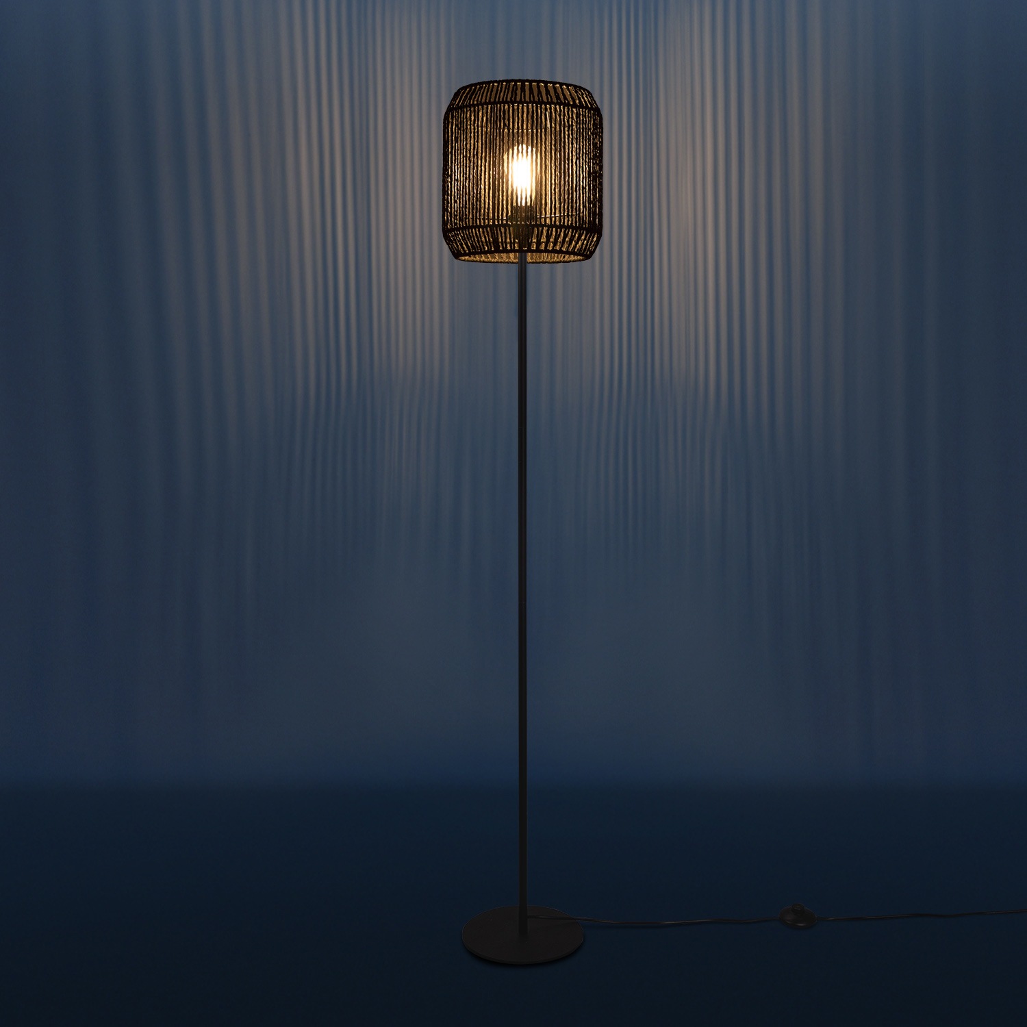 Paco Home Stehlampe »Pedro«, 1 flammig, Leuchtmittel E27 | ohne Leuchtmittel, moderne LED Lampe in Boho Optik, Wohnzimmer, Schlafzimmer, Fassung E27
