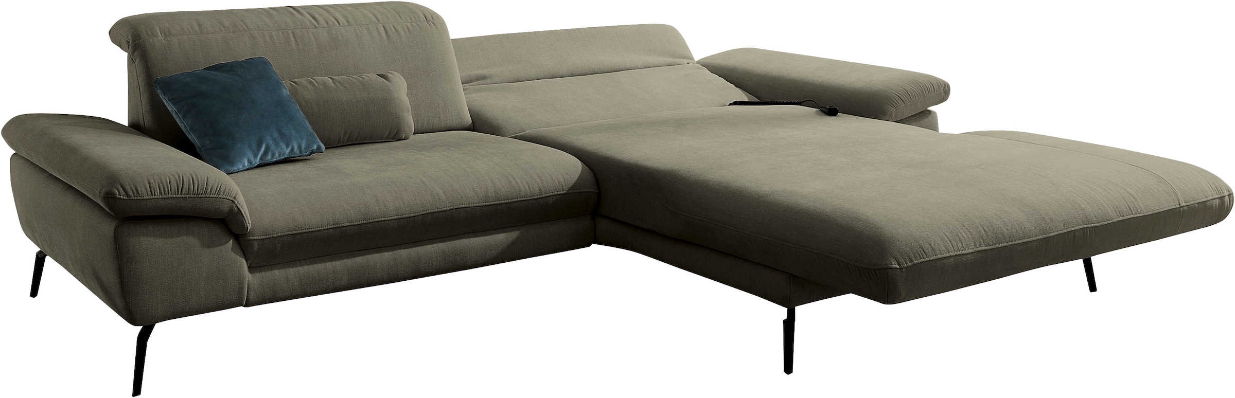 Die PlanBar Ecksofa "MP-IN22025 L-Form", mit Kopfteilverstellung, wahlweise günstig online kaufen