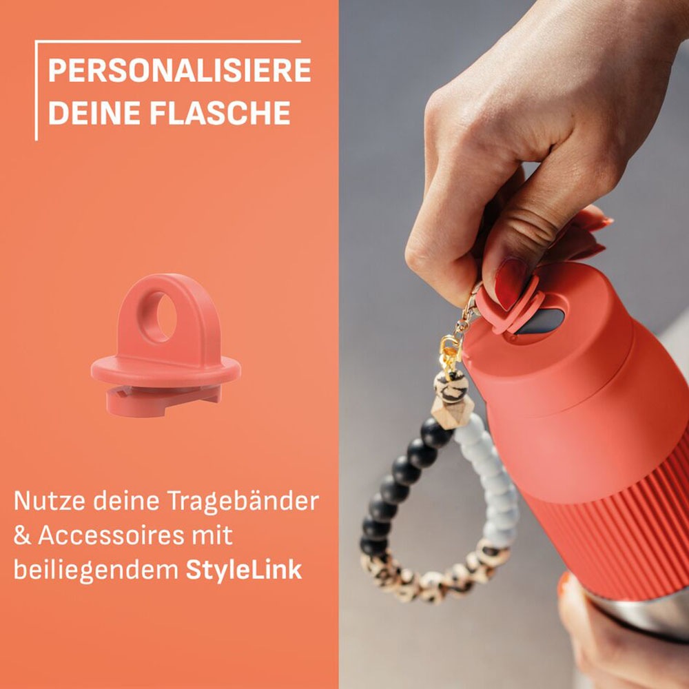 Emsa Isolierflasche »beYou Twist« mit integriertem Sieb und Trageband, 100% dicht, spülmaschinengeeignet