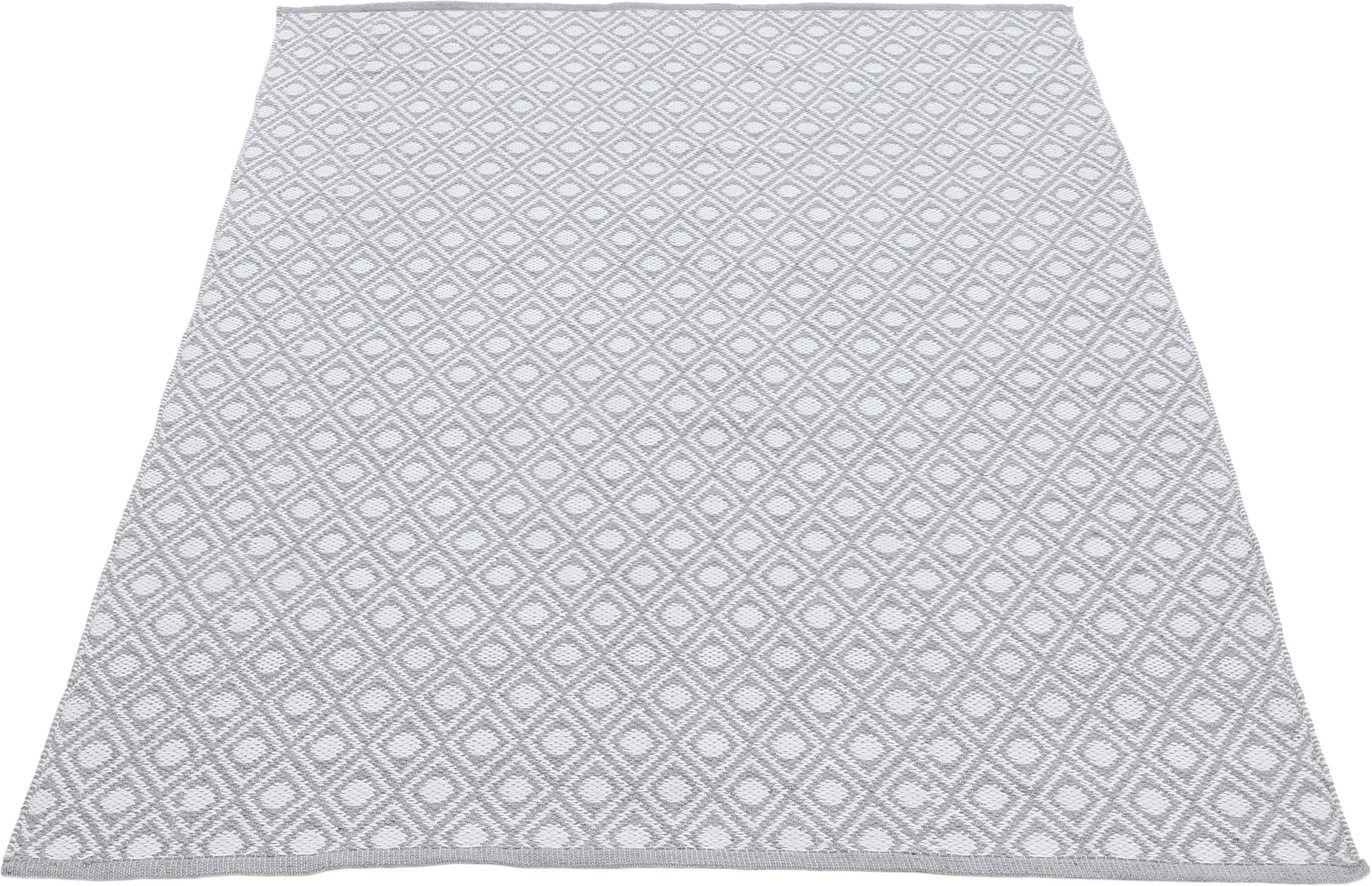 carpetfine Teppich »Frida 201«, 7 mm Höhe, Wendeteppich, 100% recyceltem Material (PET), Flachgewebe, Sisal Optik, Pflegeleicht und Robust, In- und Outdoor geeignet, Wetterfest und UV-beständig für Balkon, Terrasse, Garten, Wohn- und Schlafzimmer