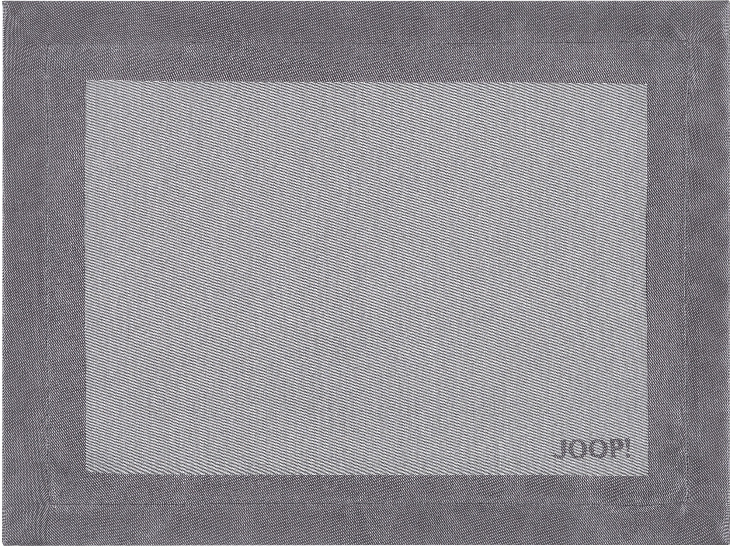 Joop! Platzset »SIGNATURE«, JOOP! mit aus gefertigt St.), Jacquard-Gewebe Logo-Dekor online (Set, 2 kaufen