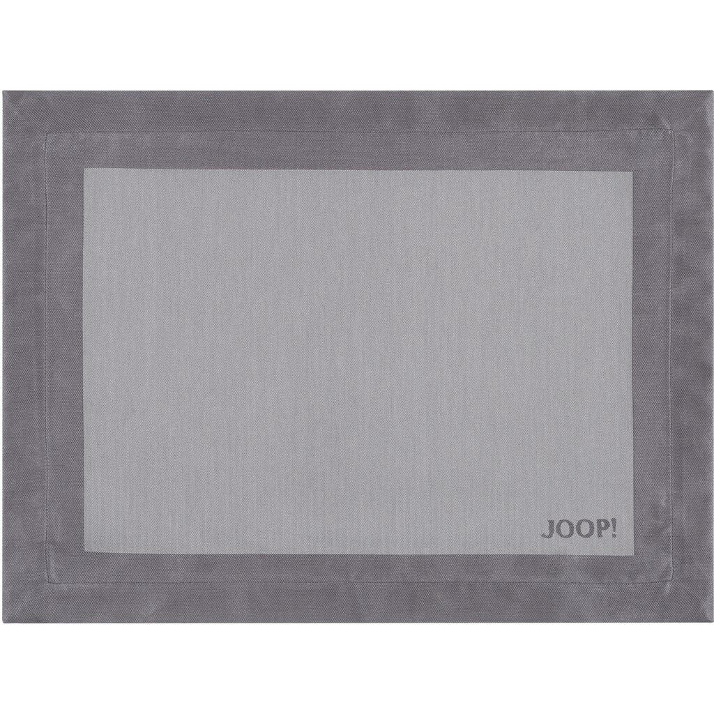 Joop! Platzset »SIGNATURE«, (Set, 2 St.), aus Jacquard-Gewebe gefertigt mit JOOP! Logo-Dekor