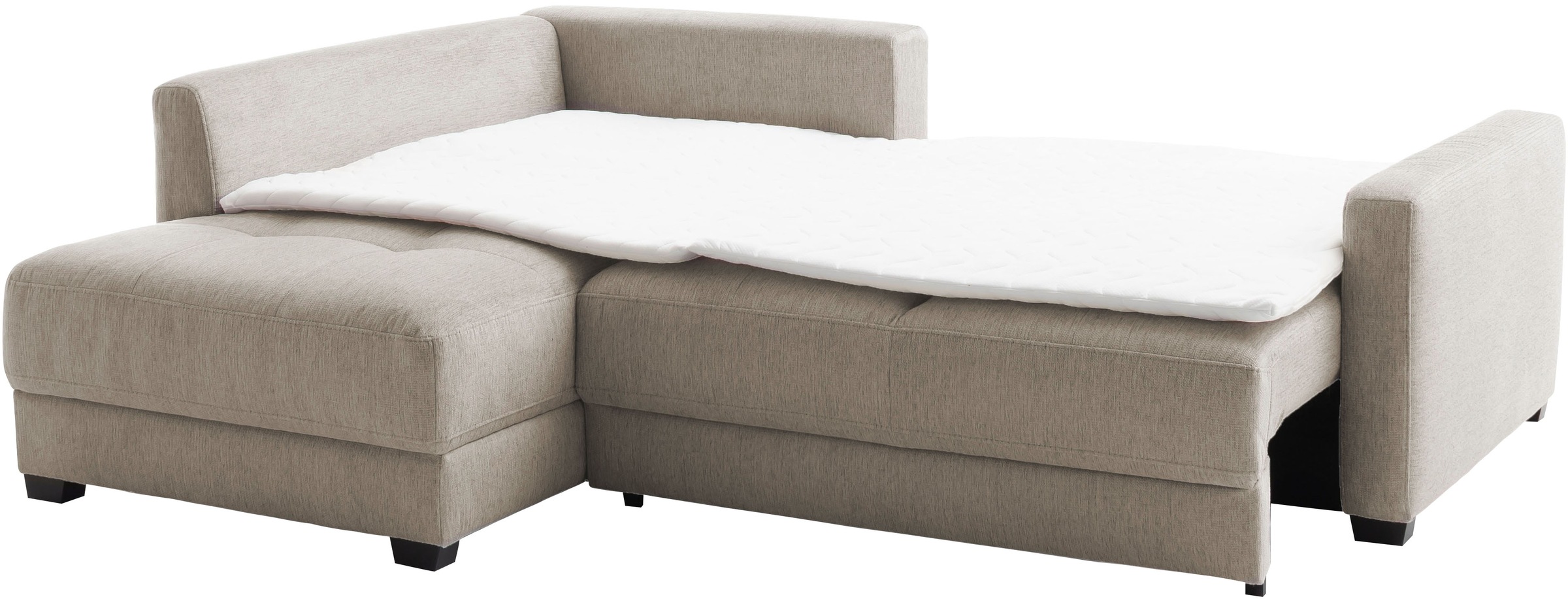Mr. Couch Ecksofa »Pierre, L-Form mit BoxSpring«, Mit Boxpring-Taschenfederkern