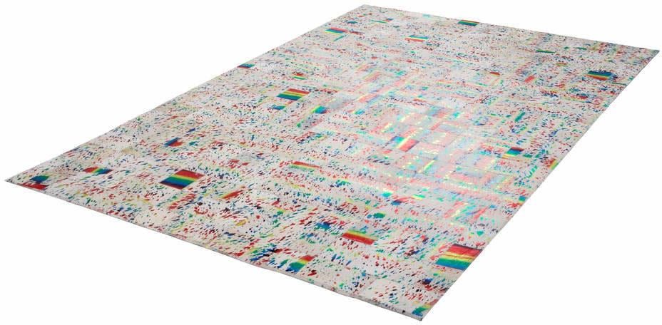 Kayoom Fellteppich »Rocket 310«, rechteckig, 8 mm Höhe, echtes Rinderfell, Wohnzimmer