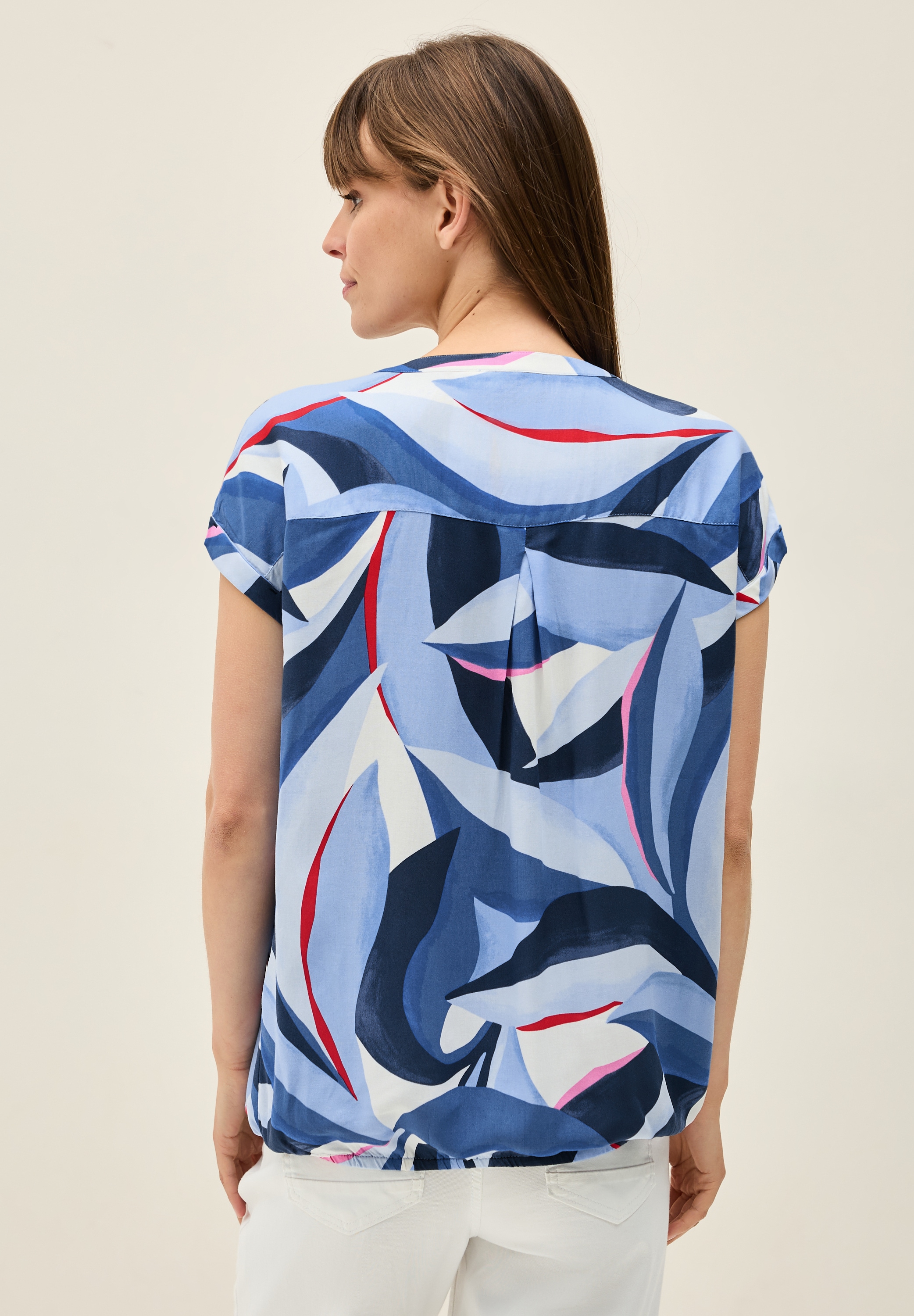 Cecil Kurzarmbluse, mit All-Over Print