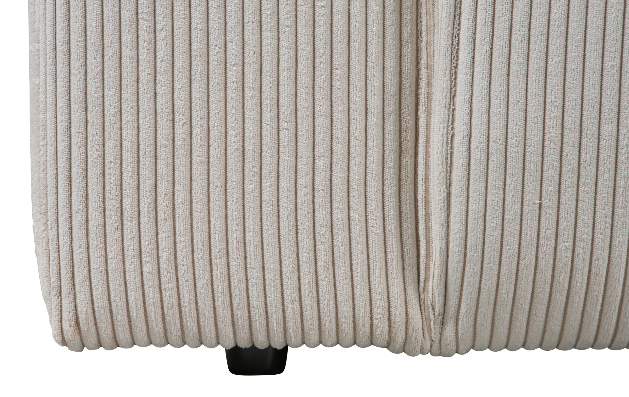 andas Ecksofa »Noord«, mit Kedernaht, Breite 234 cm, Cord, Struktur, Webstoff