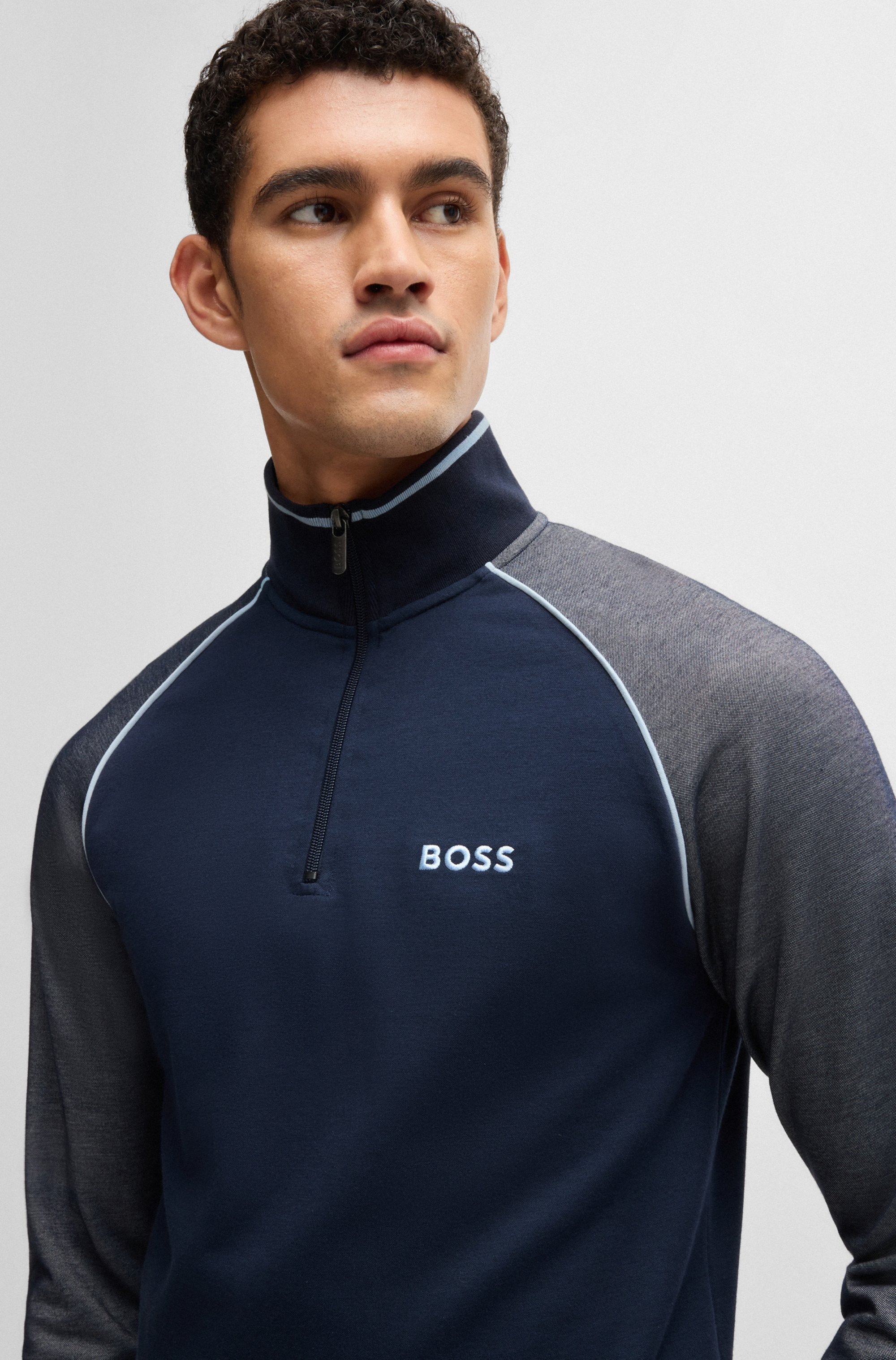 BOSS Sweatshirt »Tracksuit 1/4 Jacket«