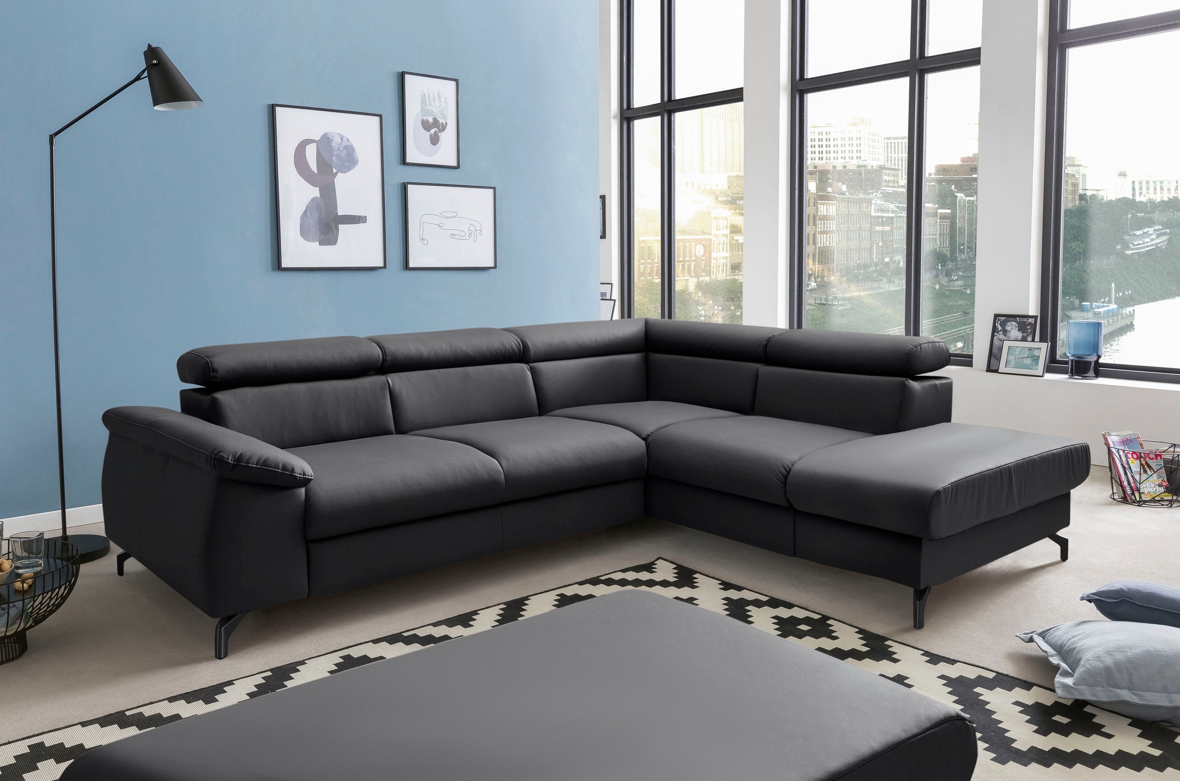 COTTA Ecksofa "Komaris L-Form", mit Kopfteilverstellung, wahlweise mit Bett günstig online kaufen