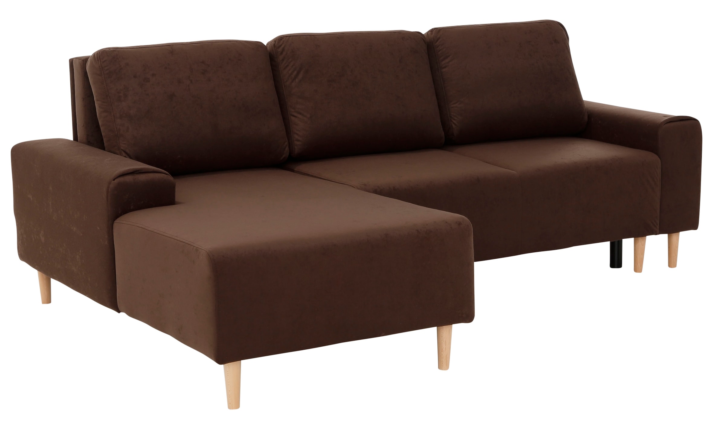 INOSIGN Ecksofa »Samu L-Form«, wahlweise mit Bettfunktion und Bettkasten
