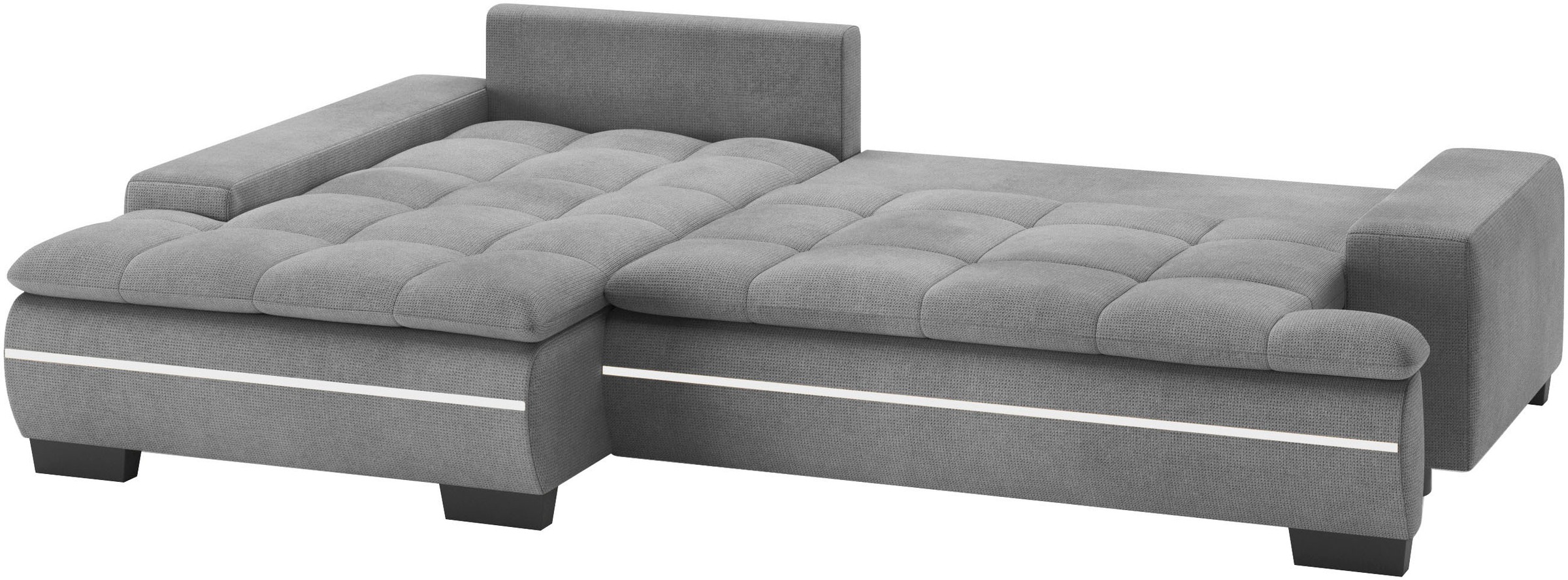 Mr. Couch Ecksofa »Haiti II, L-Form«, RGB-LED Beleuchtung, Kaltschaum, wahlweise mit Bett, Bettkasten