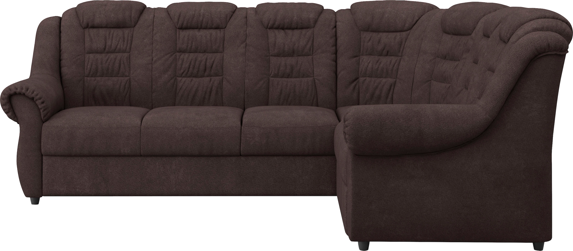 Home affaire Ecksofa »Boston L-Form«, mit hoher Rückenlehne, wahlweise mit Bettfunktion & Stauraum