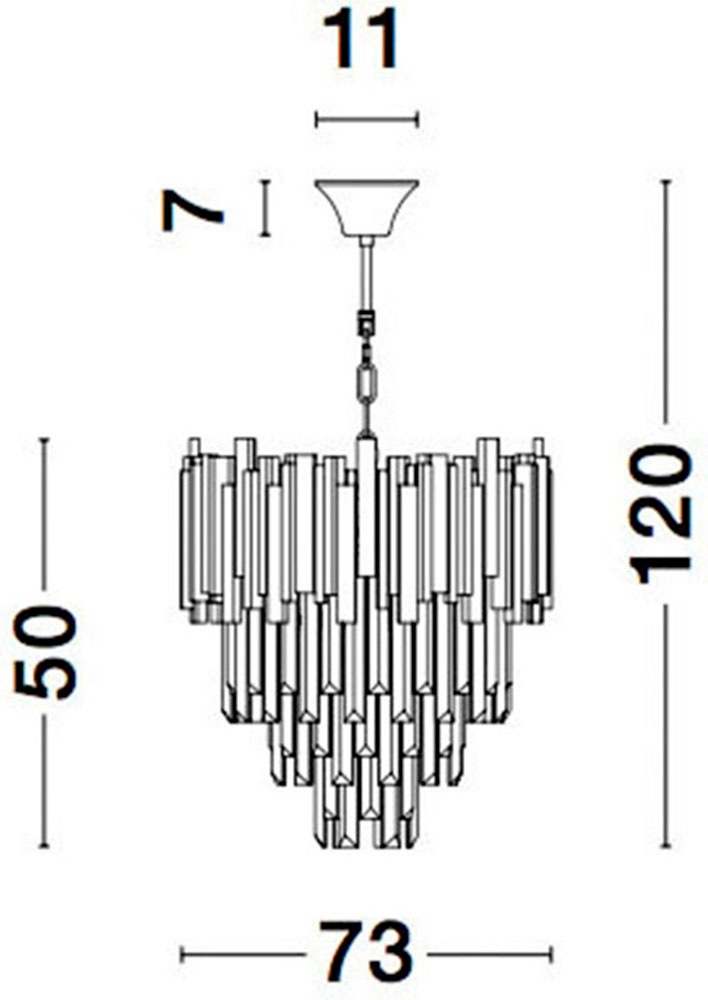 Nova Luce Hängeleuchten »GRANE« E14 1 Stk. Ohne Beleuchtung