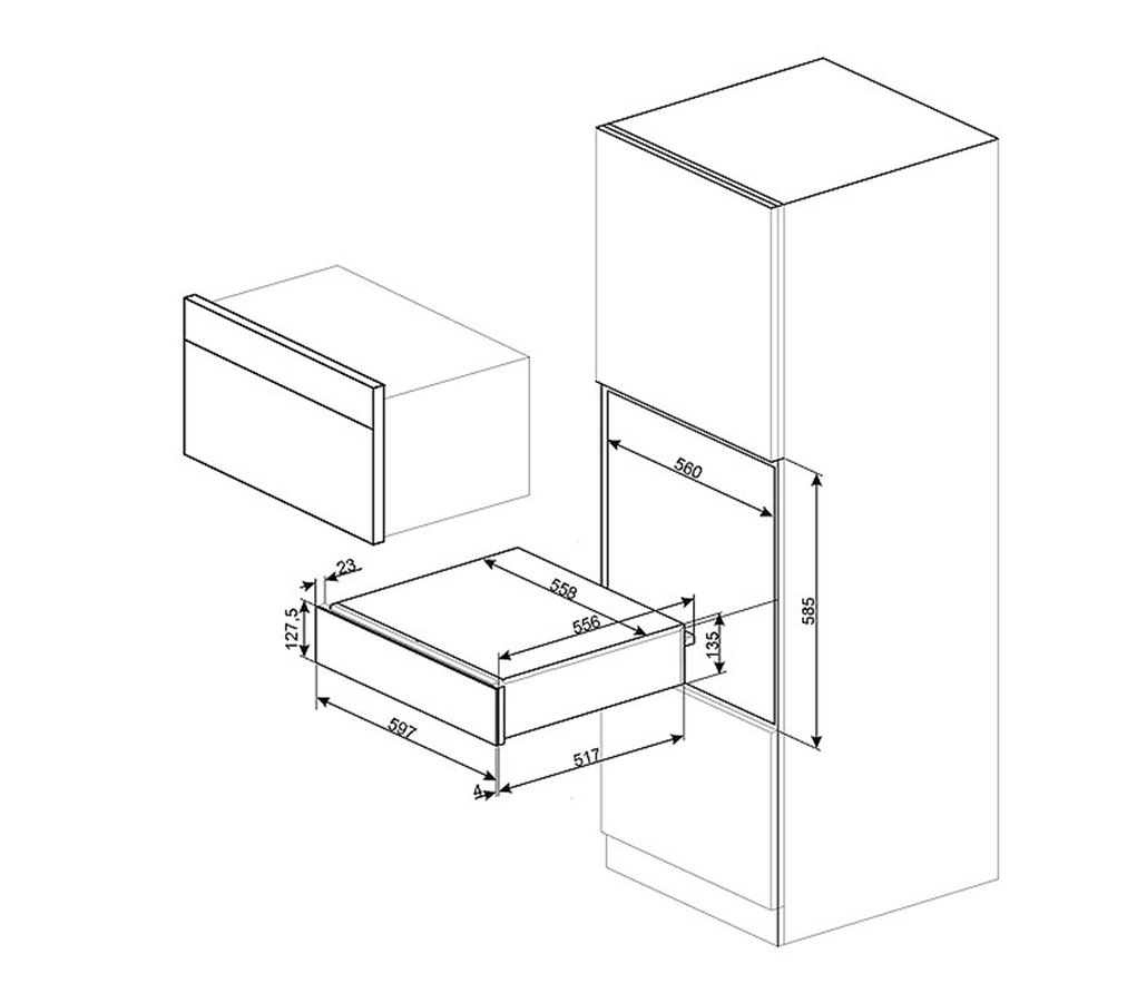 Smeg Einbau-Wärmeschublade »CPR315X«