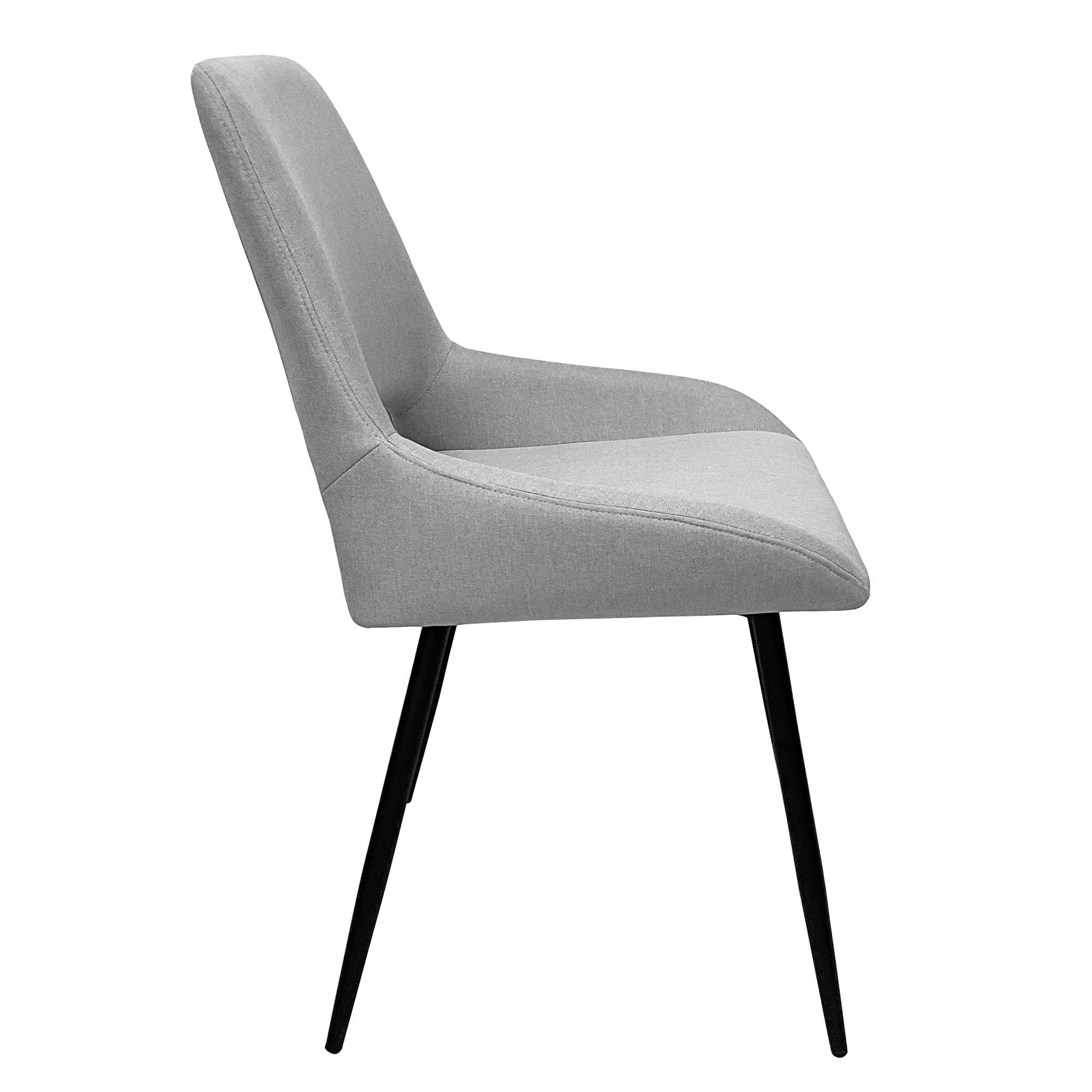 OTTO home Esszimmerstuhl »Derrek« (Set) 2 Stk.pflegeleichter Webstoff, schwarze Metallbeine, Sitzbreite 40 cm