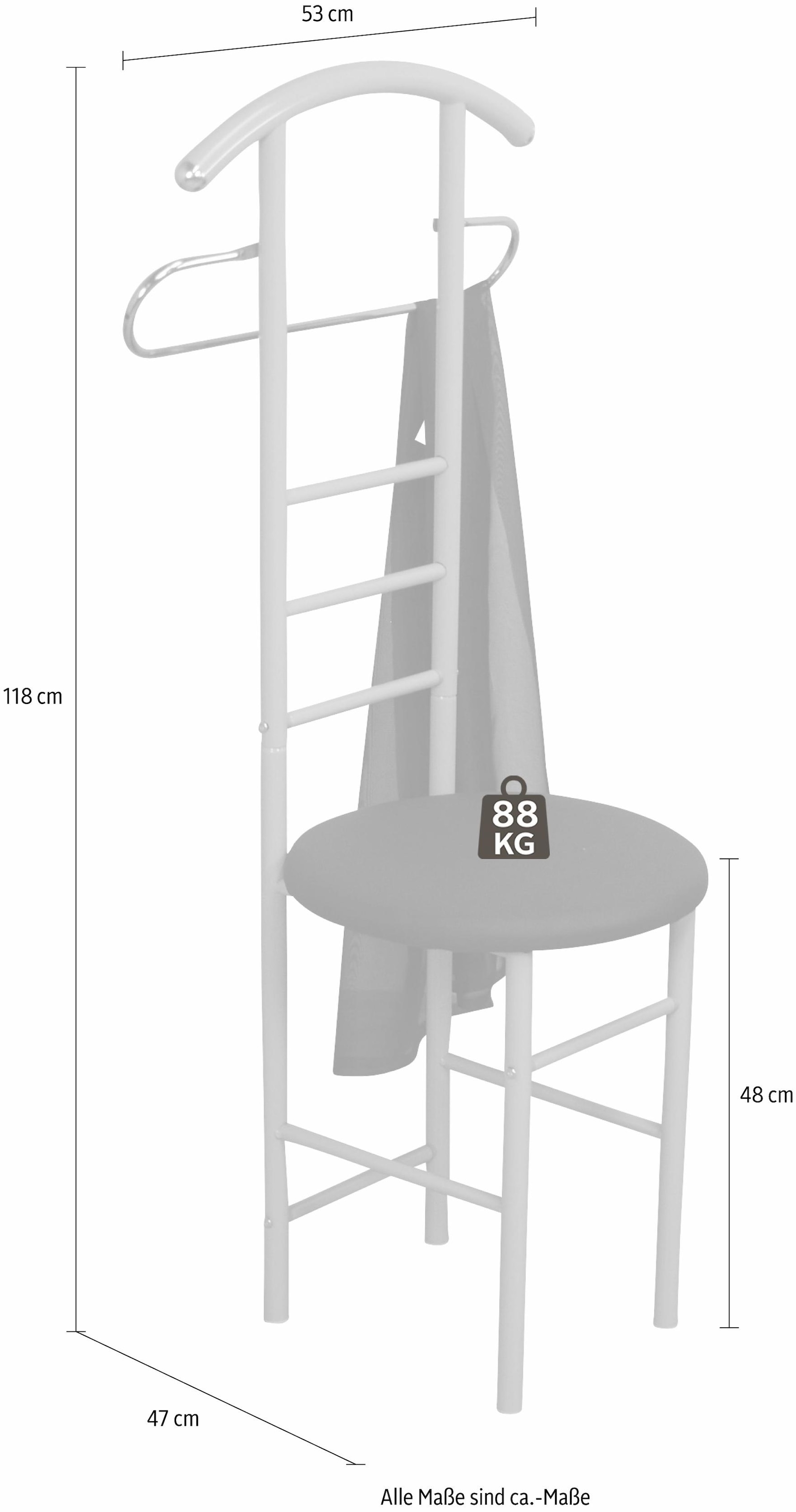 INOSIGN Herrendiener »TOPSELLER!«, (Kleiderständer), Maße (B/T/H): 53/47/118 cm
