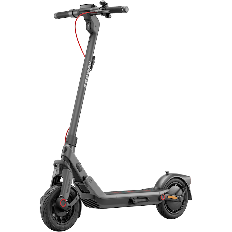 SEGWAY E-Scooter »E3 Pro D« Schlauchlose selbstabdichtende Reifen Schwarz / Silber / Rot Smartes & urbanes Design: Nur 17,9kg Eigengewicht, kompakt...