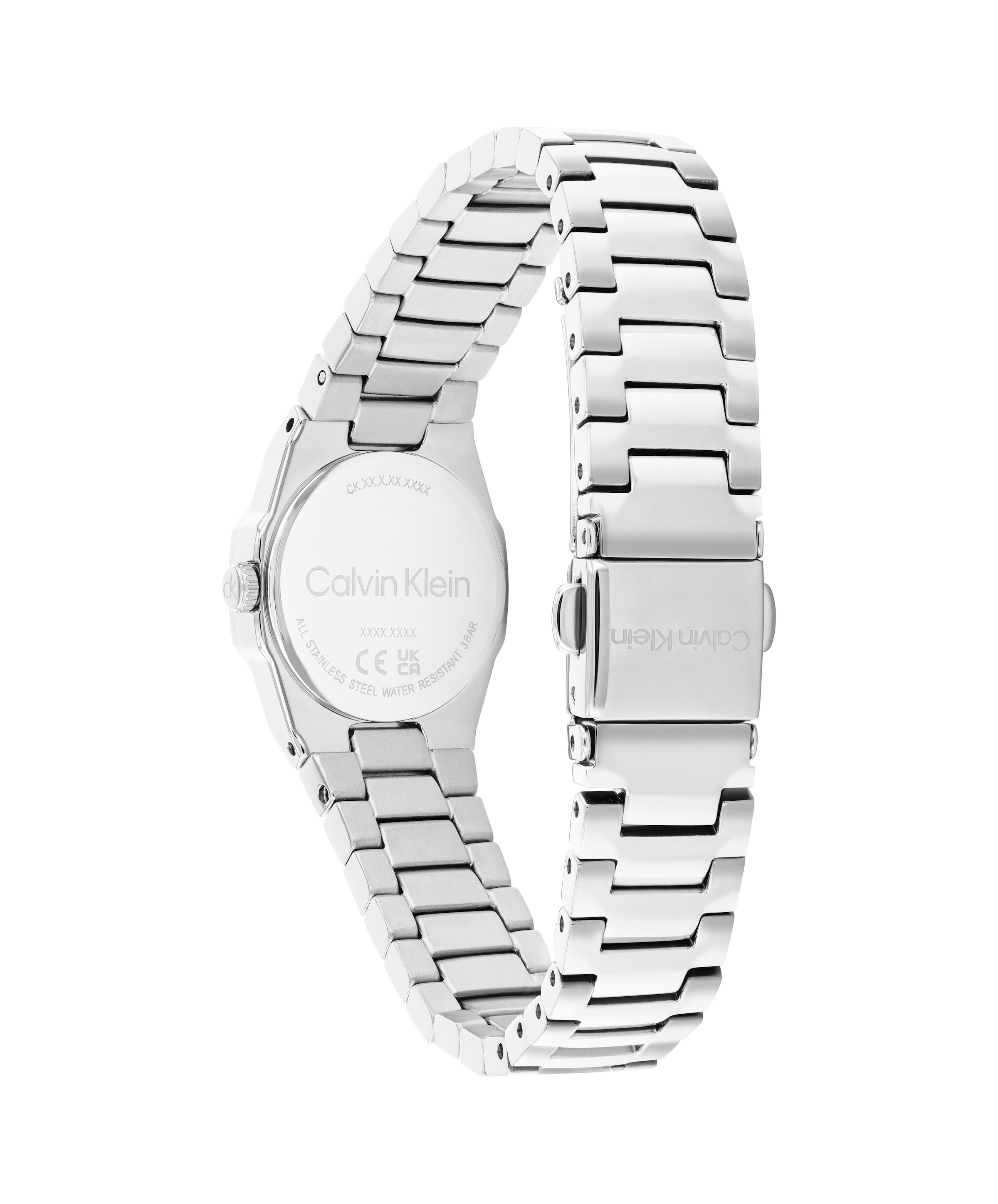 Calvin Klein Quarzuhr »Geometric Elegance« Armbanduhr, Damenuhr, Edelstahlarmband, analog