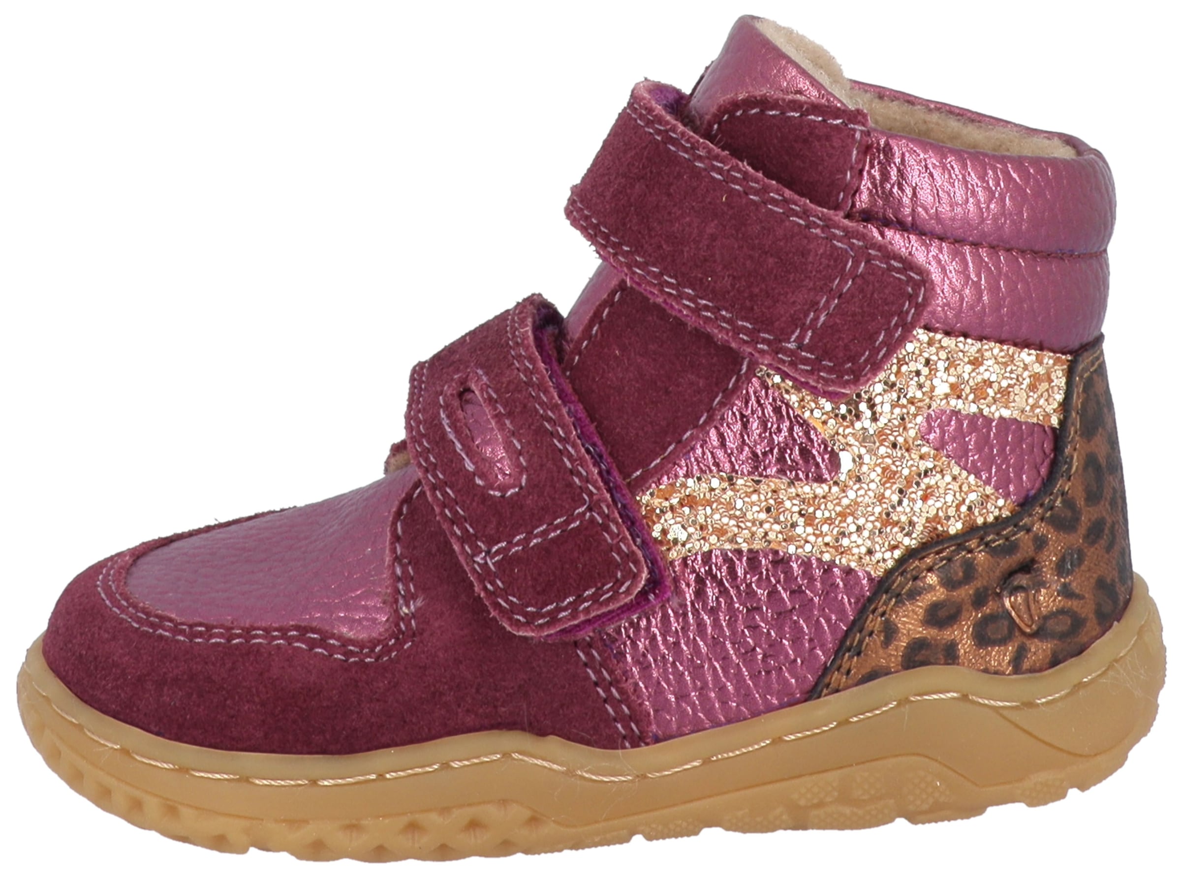Lurchi Barfußschuh »Samu 1 Barefoot«  Herbstboots, Klettboots mit trendigen, farbigen Kontrastbesätzen