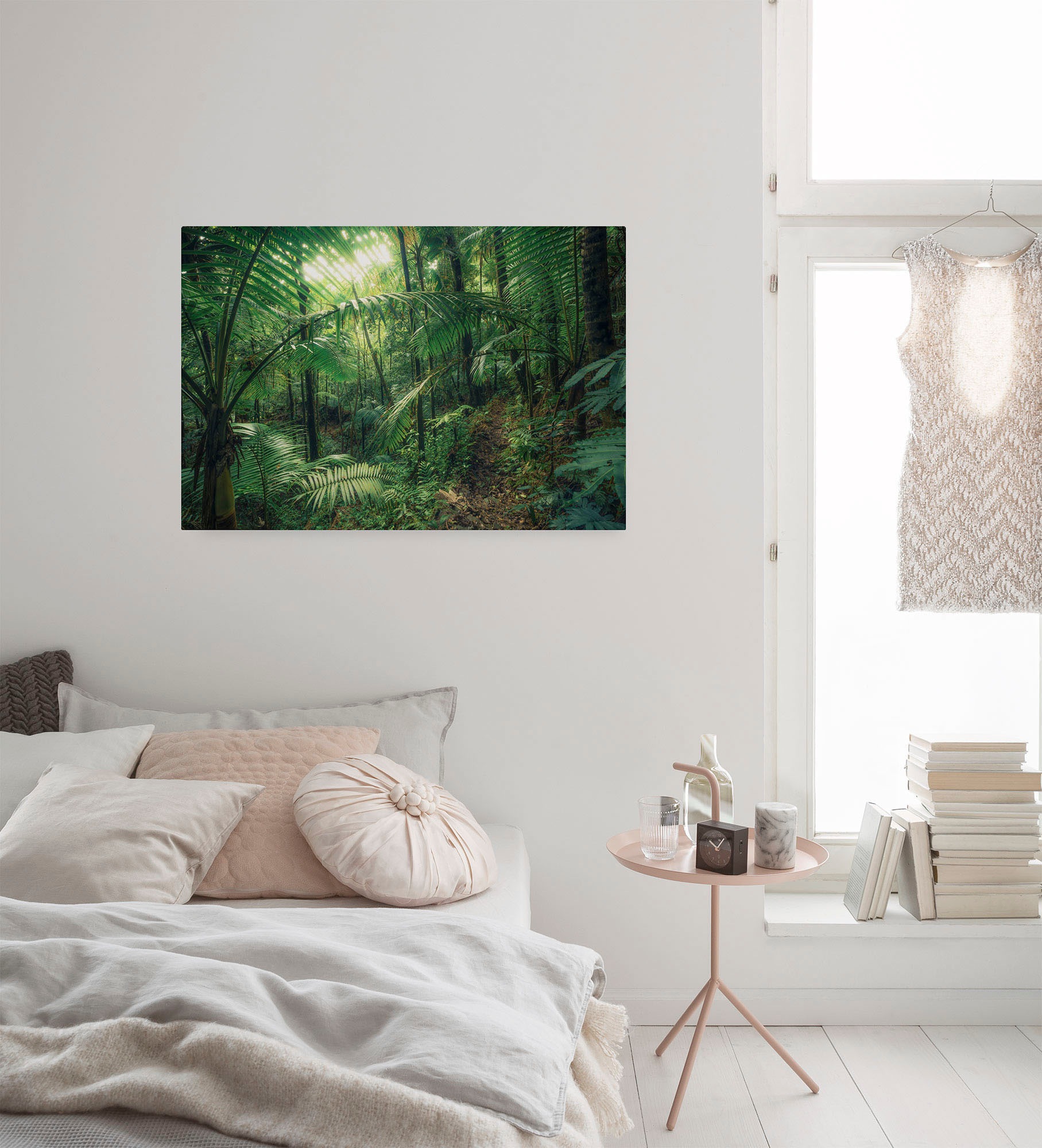 Komar Leinwandbild »Jungleflair - Größe 90 x 60 cm« Baum   Berge   Blumen günstig online kaufen