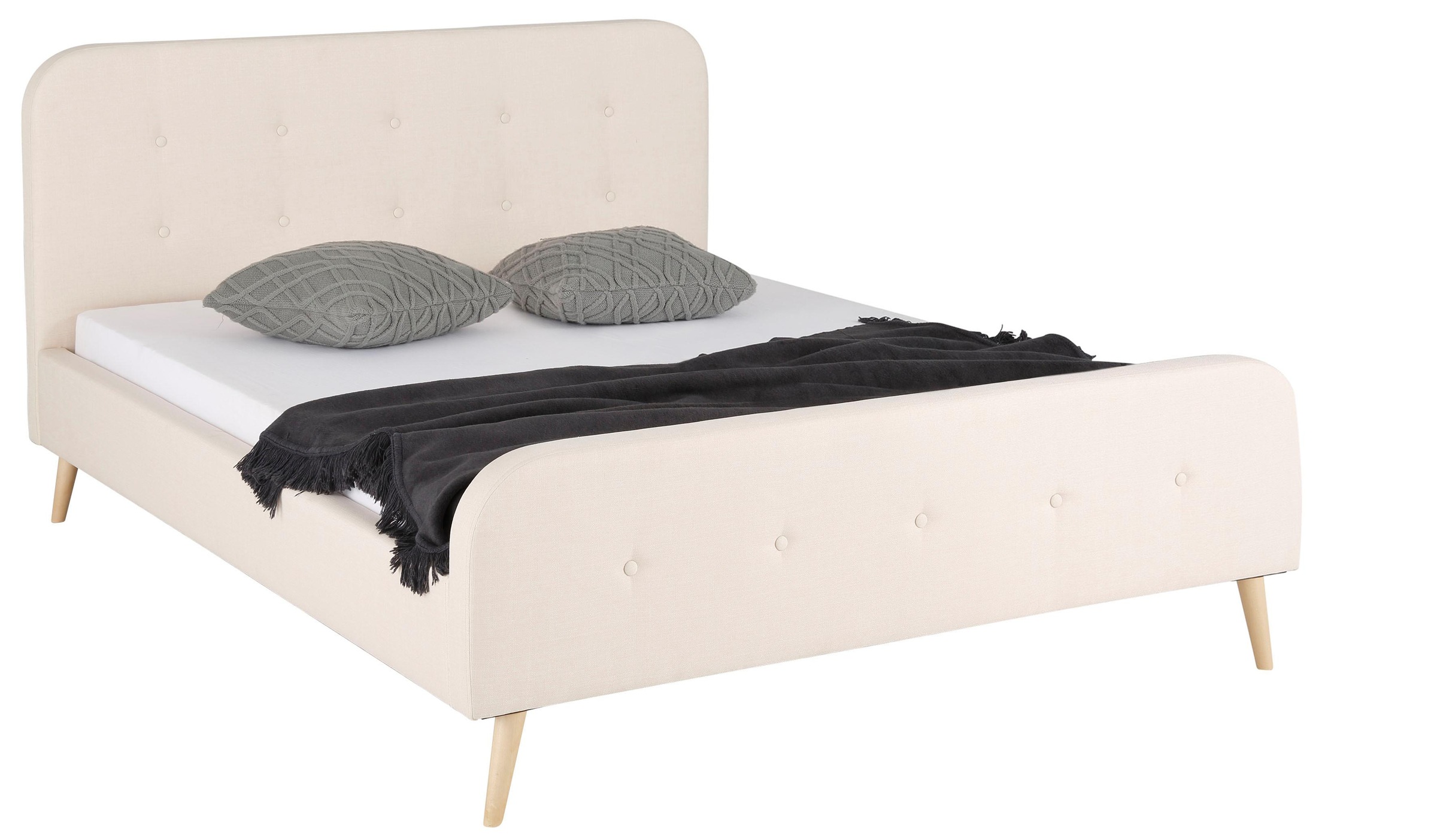 Home affaire Polsterbett Amrum, mit aufwendiger Knopfleiste am gepolstertem günstig online kaufen