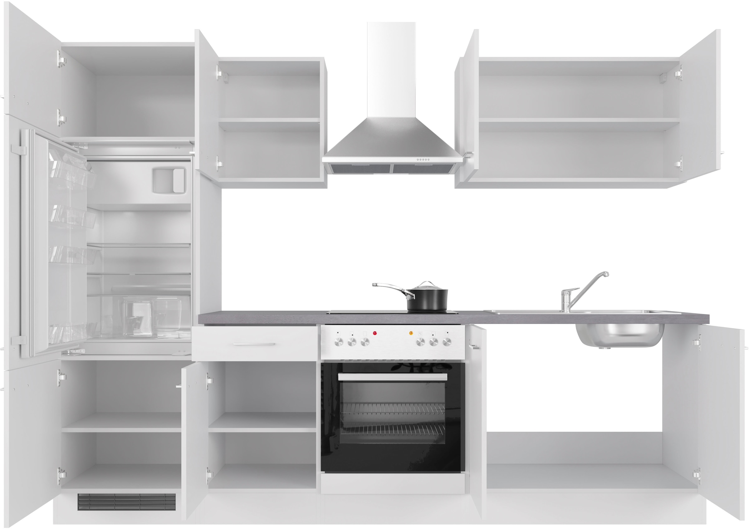 Flex-Well vielen E-Geräten, Küche erhältlich in online bestellen Farbvarianten »Kopenhagen«, cm, Breite 270 mit