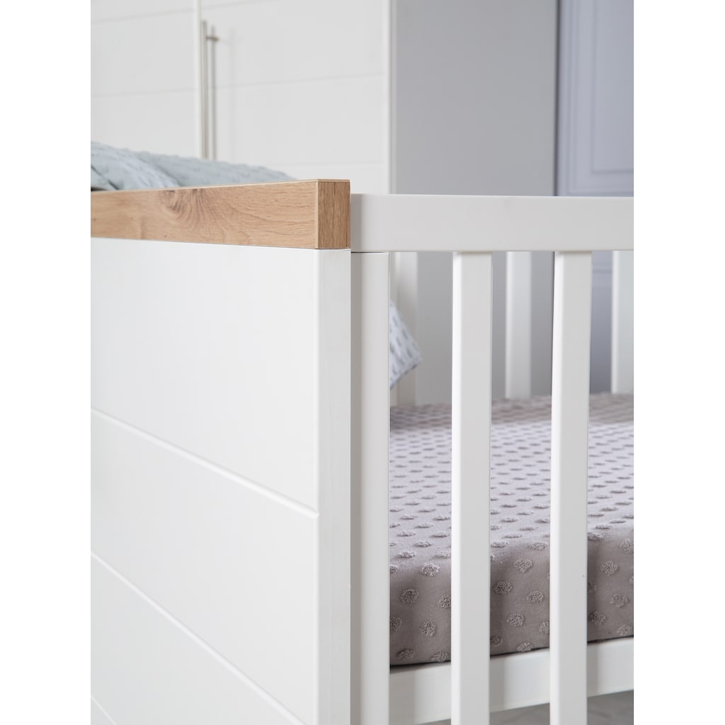 roba® Babyzimmer-Komplettset »Nele«, (Set, 3 St.), Made in Europe; mit Kinderbett, Schrank und Wickelkommode