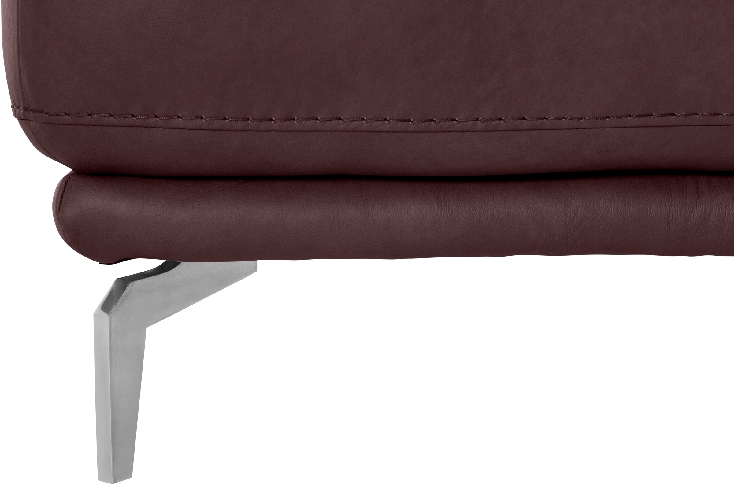 W.SCHILLIG Hocker »montanaa«, mit Metallfüßen in Chrom glänzend, Breite 71 cm