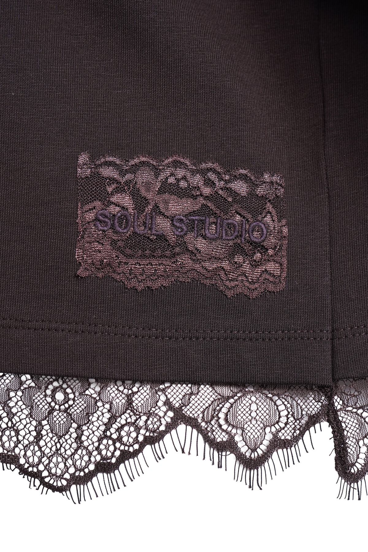 Smith & Soul T-Shirt mit Spitzendetails, Boxy Fit