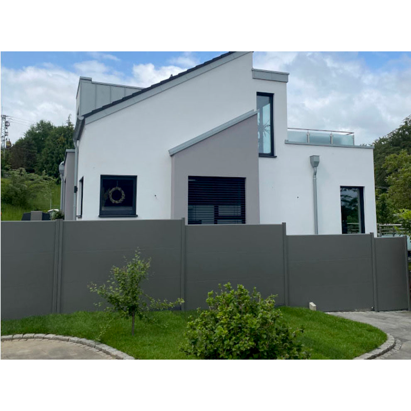 KRAUS Sichtschutzelement »Sicht- und Lärmschutz Dino Protect« HxB: 200x240 cm, Eckset, Quarzgrau Quarzgrau RAL7039