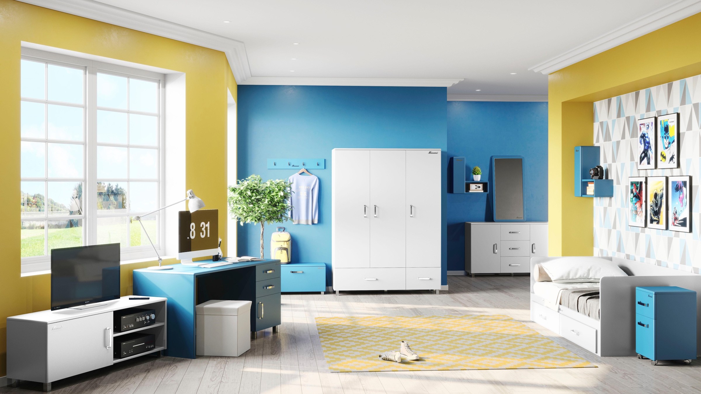 Phoenix Daybett »Miami« ausziehbar auf eine Breite von 180 cm