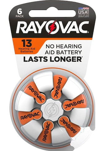 RAYOVAC Batterie »Rayovac Acoustic Zink Luft Hörgerätebatterie in der Größe 13 Pack... kaufen
