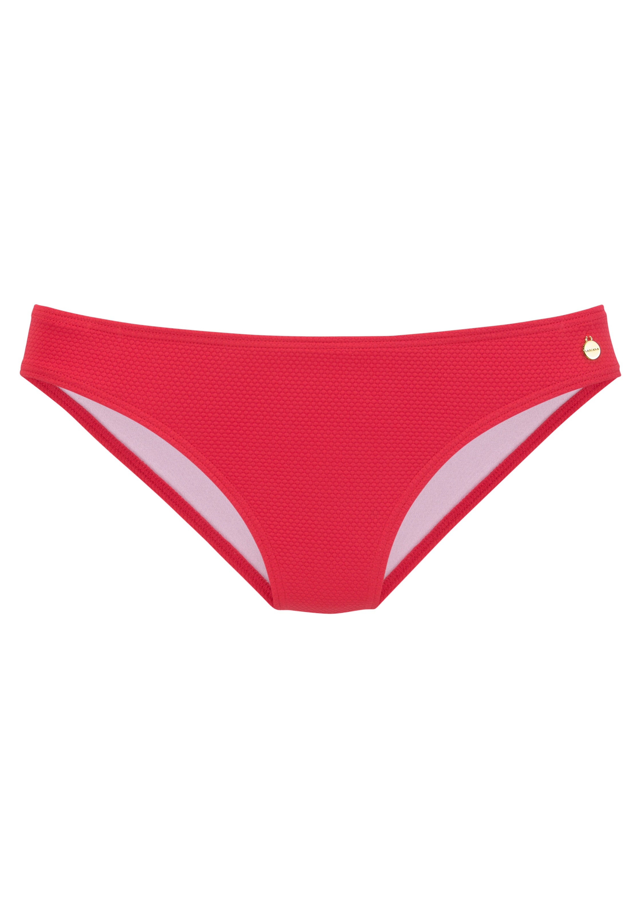 LASCANA Bikini-Hose »Cana«, unifarben aus Strukturware