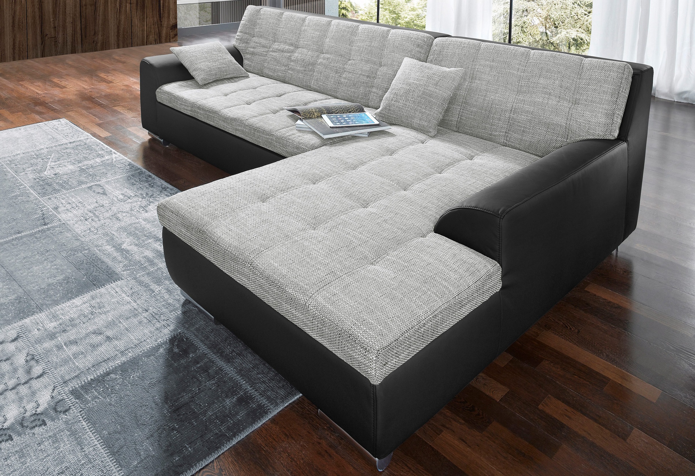 DOMO collection Ecksofa »Treviso viele Bezüge, auch in Cord, L-Form, B/T/H: günstig online kaufen