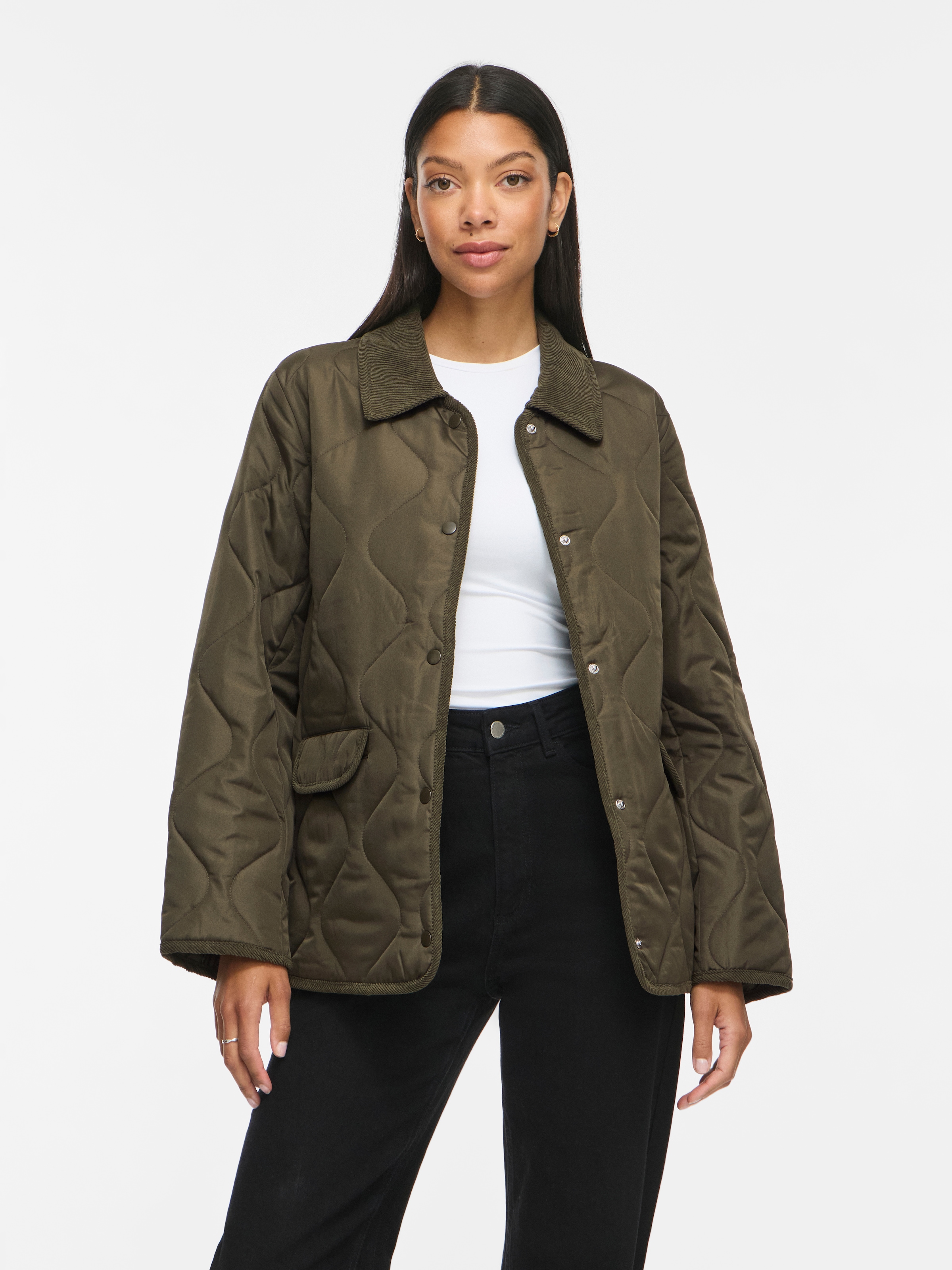 Vila Steppjacke »VITATE L/S QUILT DETAIL JACKET - NOOS« Kunstfaser